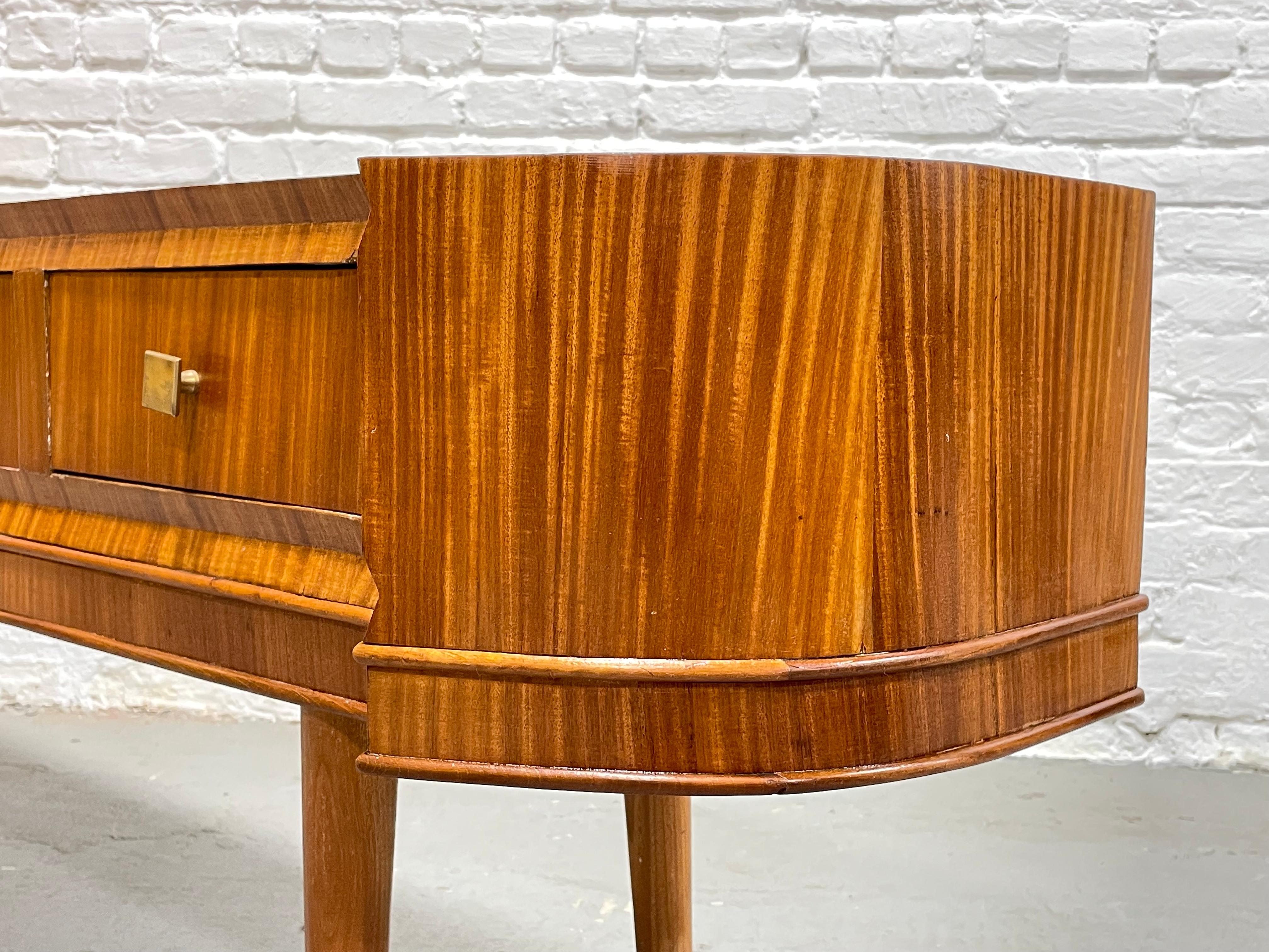 Mid Century MODERN Sapele Wood French CONSOLE, circa 1950s For Sale 2