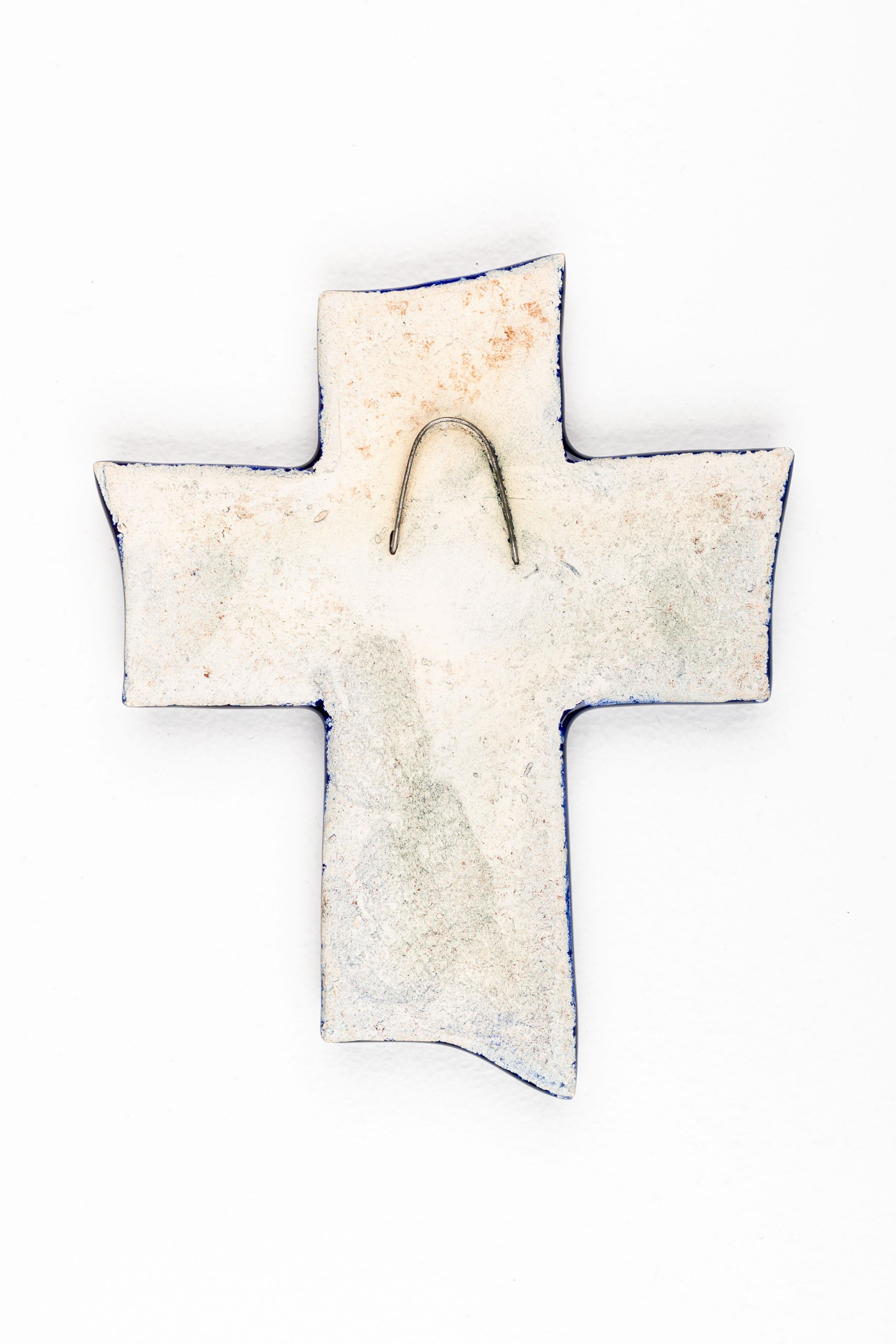  Mid-Century Modern Sapphire Cross For Sale 1