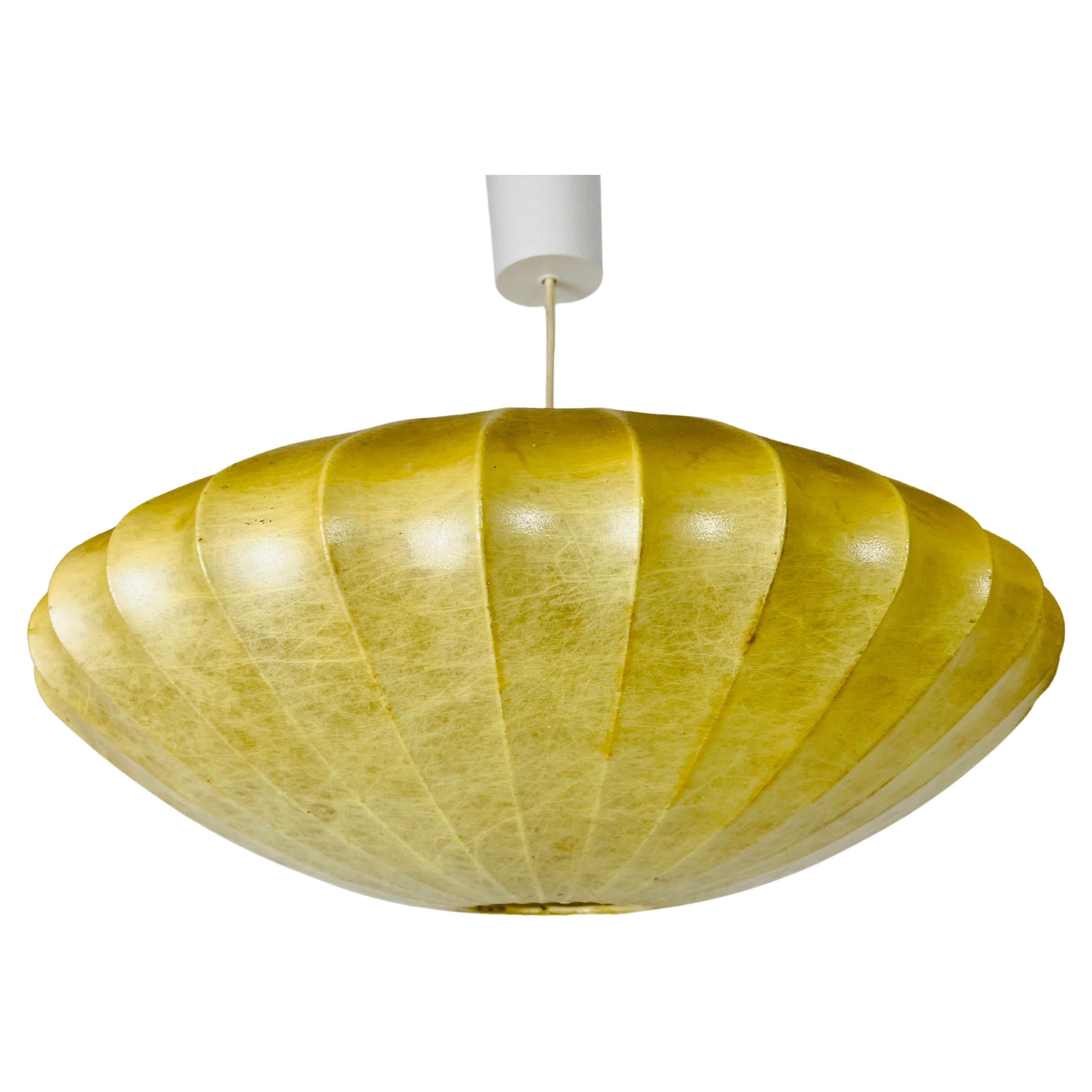 Mid-Century Modern Saucer Cocoon Pendant Lamp, 1960s