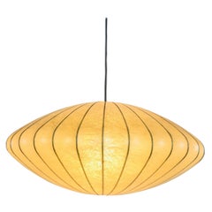 Vintage Mid-Century Modern Saucer Cocoon Pendant Lamp by George Nelson, 1960s