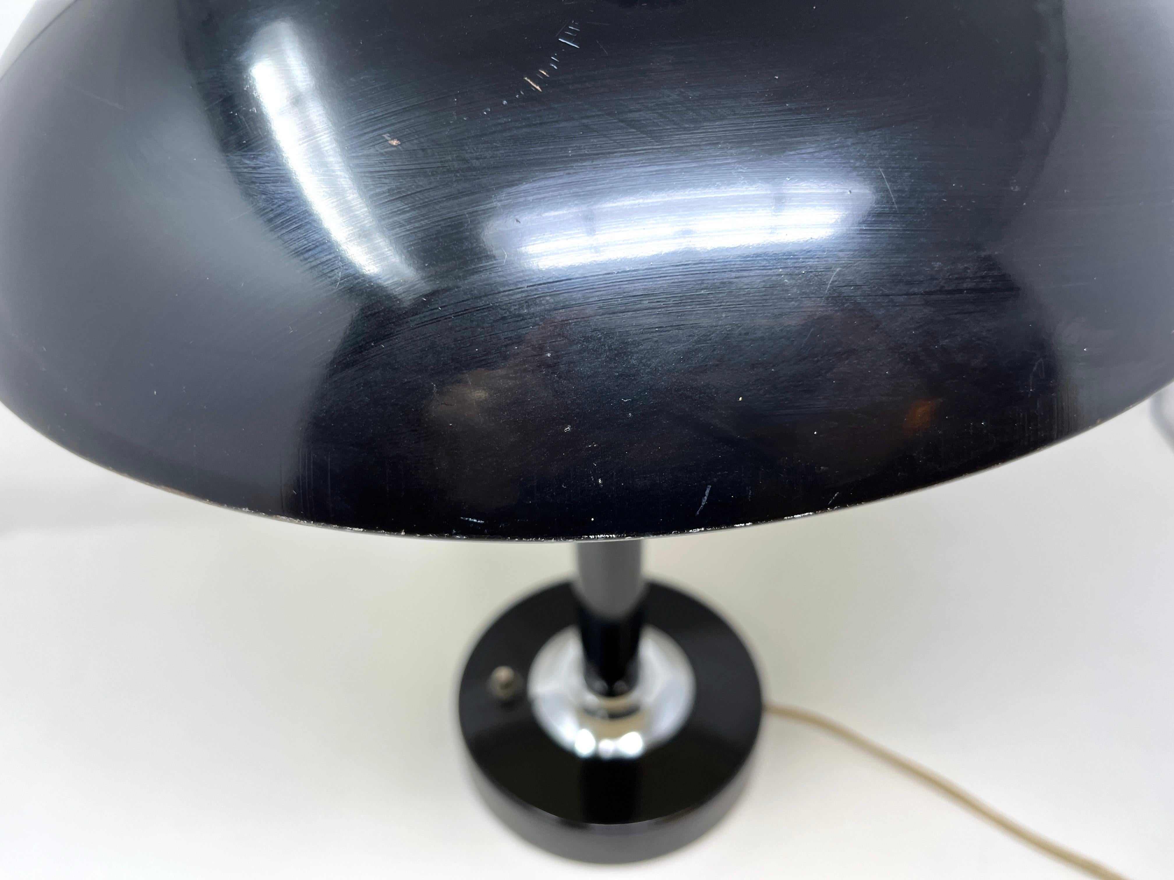 Mid-Century Modern Mid Century Modern Saucer Desk Lamp ... Space Age UFO Atomic Era Table Lamp For Sale