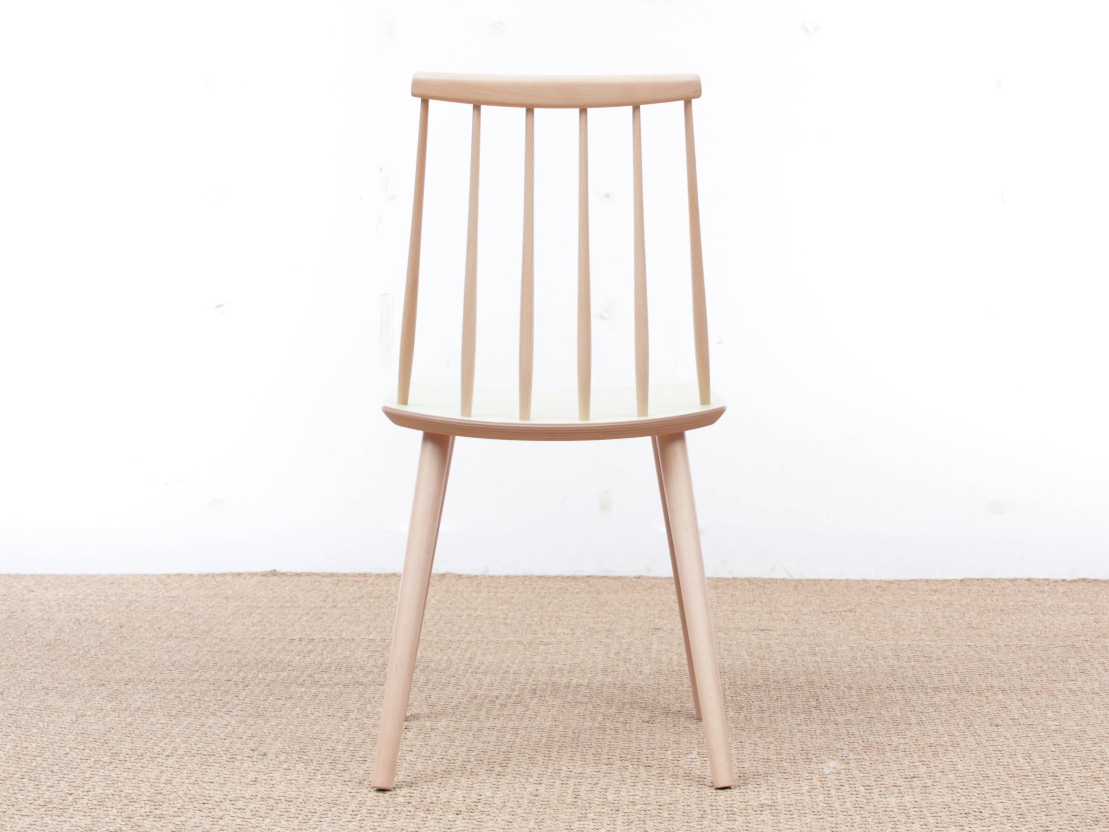 Chaise scandinave 216 à dossier en bâton de Thomas Harlev:: moderne du milieu du siècle:: colorée Excellent état à Courbevoie, FR