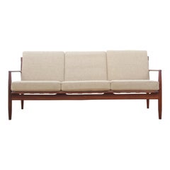 Mid-Century Modern Scandinavian 3-Seat Sofa in Teak