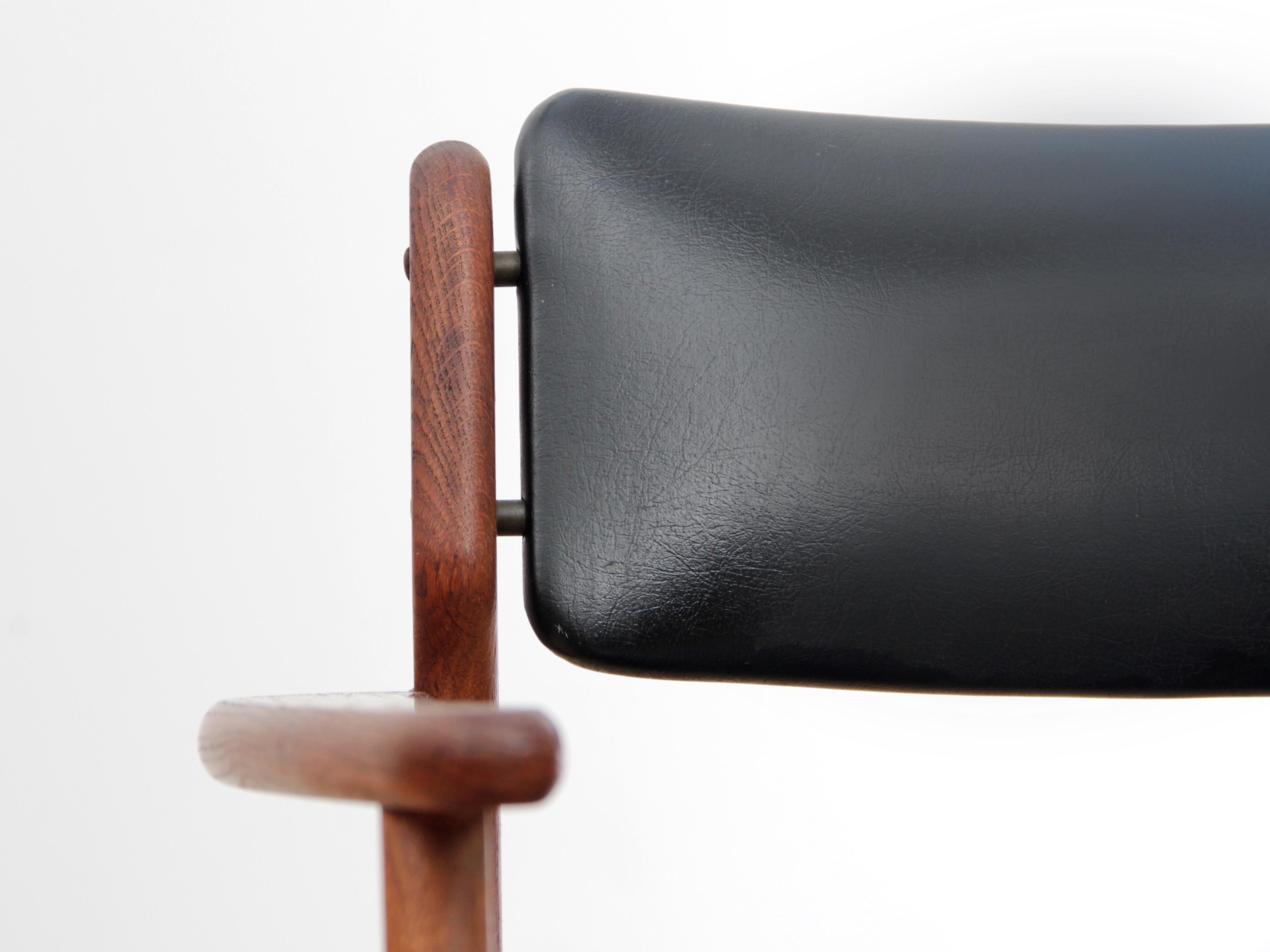 Mid-Century Modern Scandinavian Arm Chair in Teak by Erik Buck 4