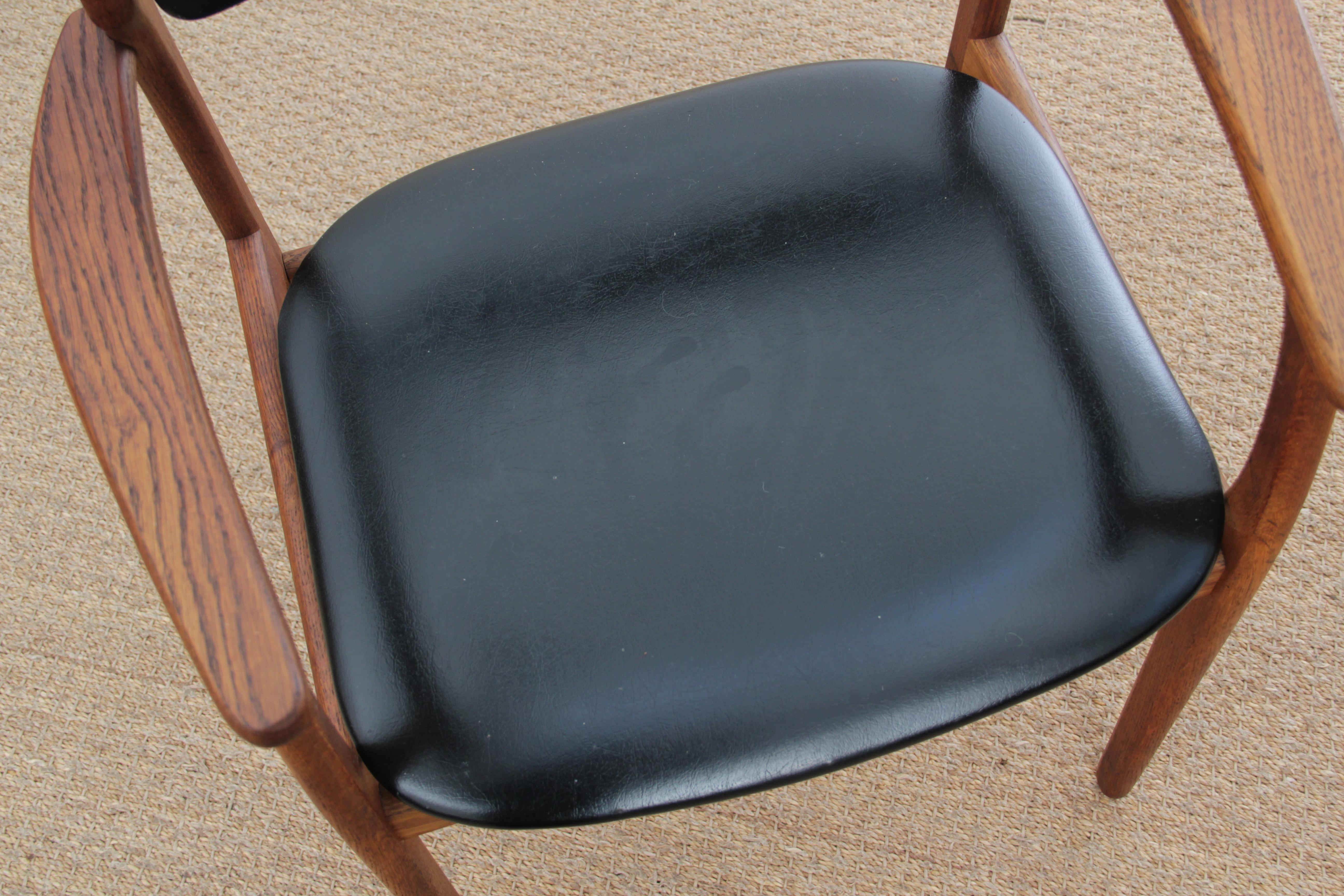Mid-Century Modern Scandinavian Arm Chair in Teak by Erik Buck 5
