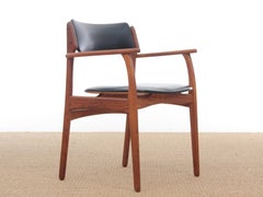 Mid-Century Modern Scandinavian Arm Chair in Teak by Erik Buck
