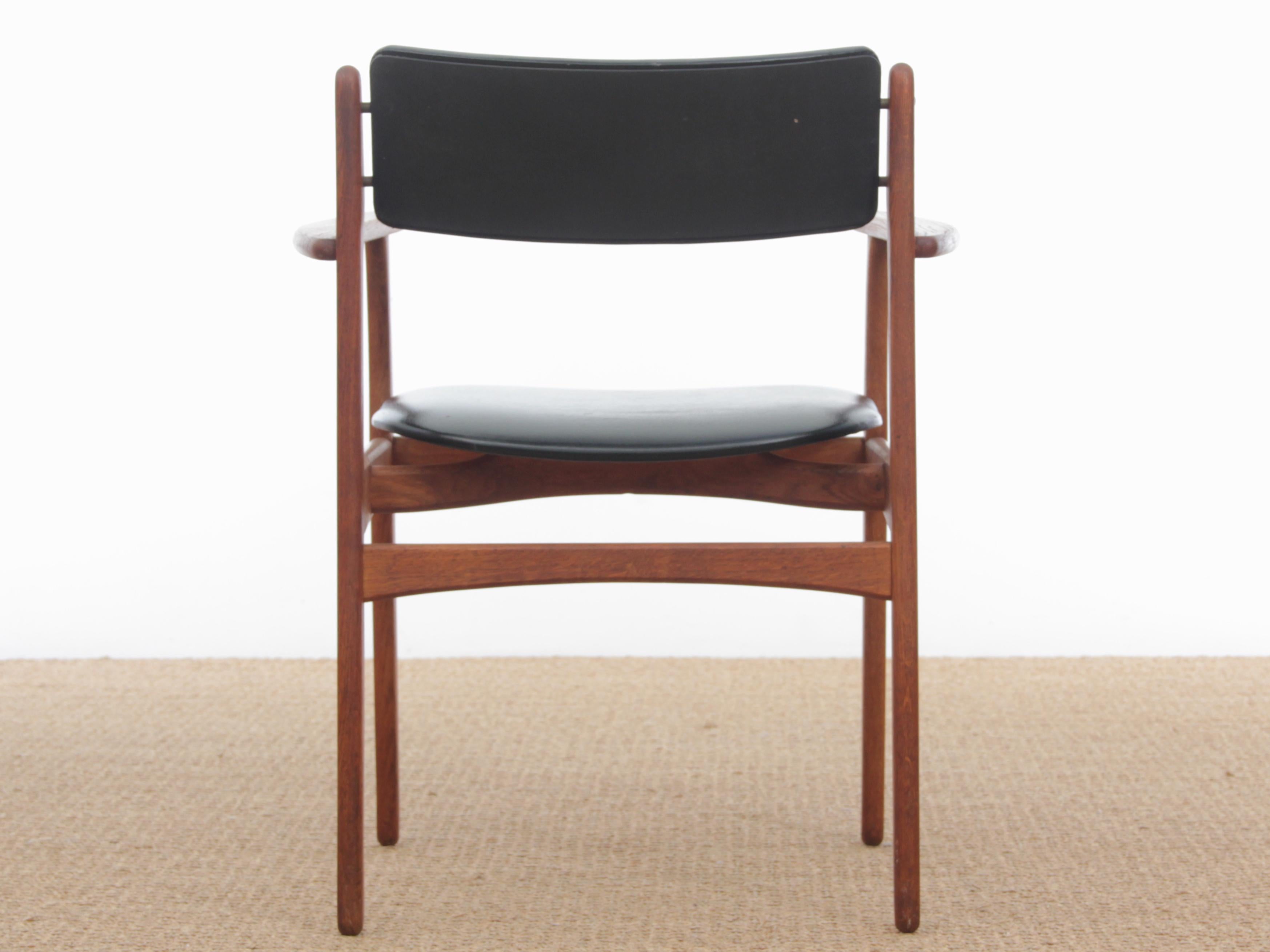 Mid-20th Century Mid-Century Modern Scandinavian Arm Chair in Teak by Erik Buck