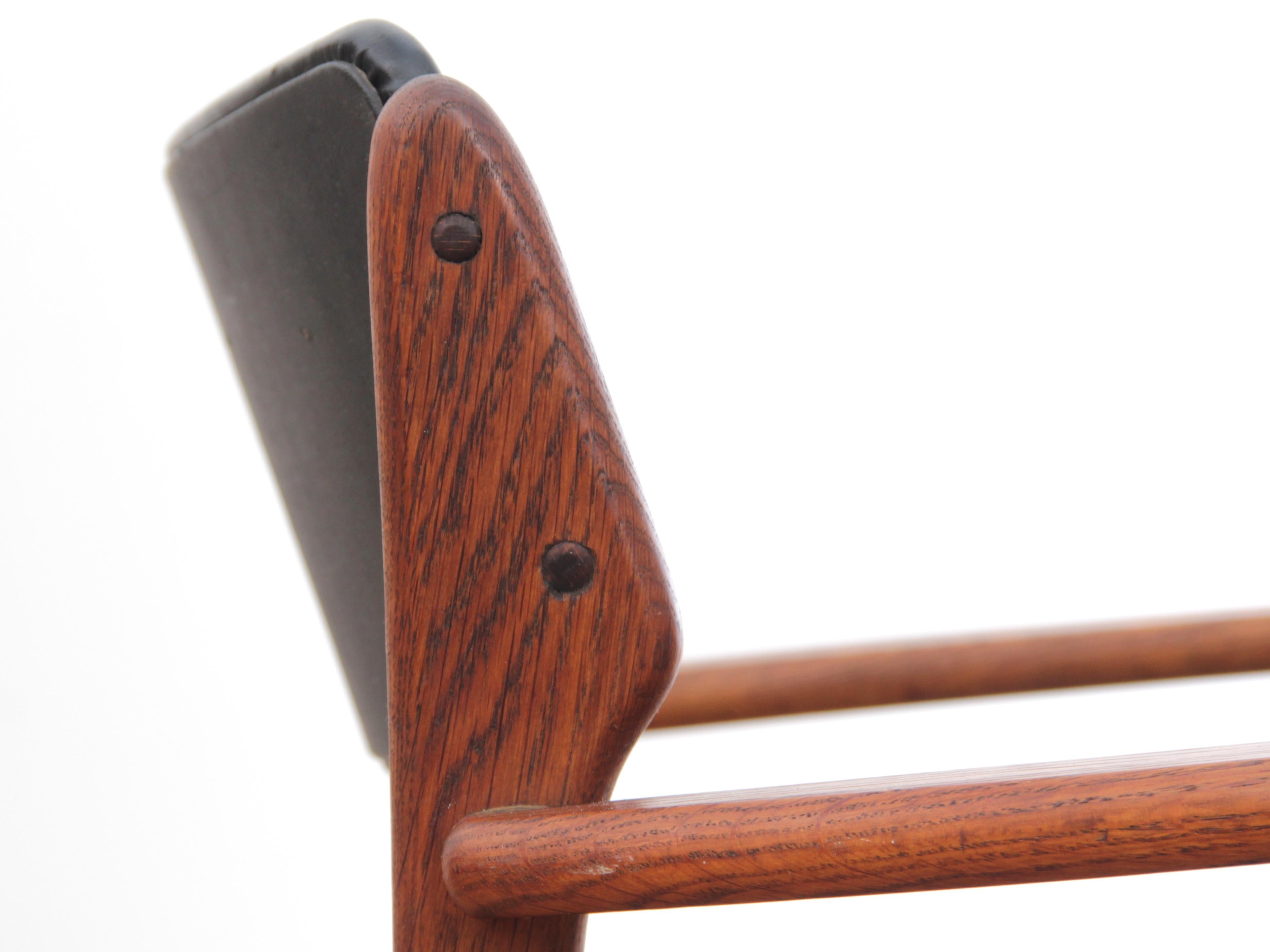 Mid-Century Modern Scandinavian Arm Chair in Teak by Erik Buck 2
