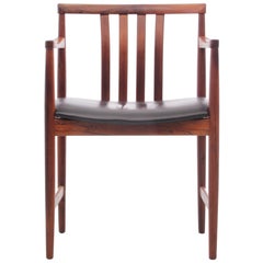 Mid-Century Modern Scandinavian Armchair in Rosewood by Westnofa