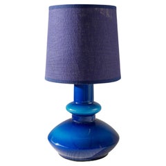 Mid-Century Modern Scandinavian Art Glass, Small Lamp by Po Ström for Alsterfors