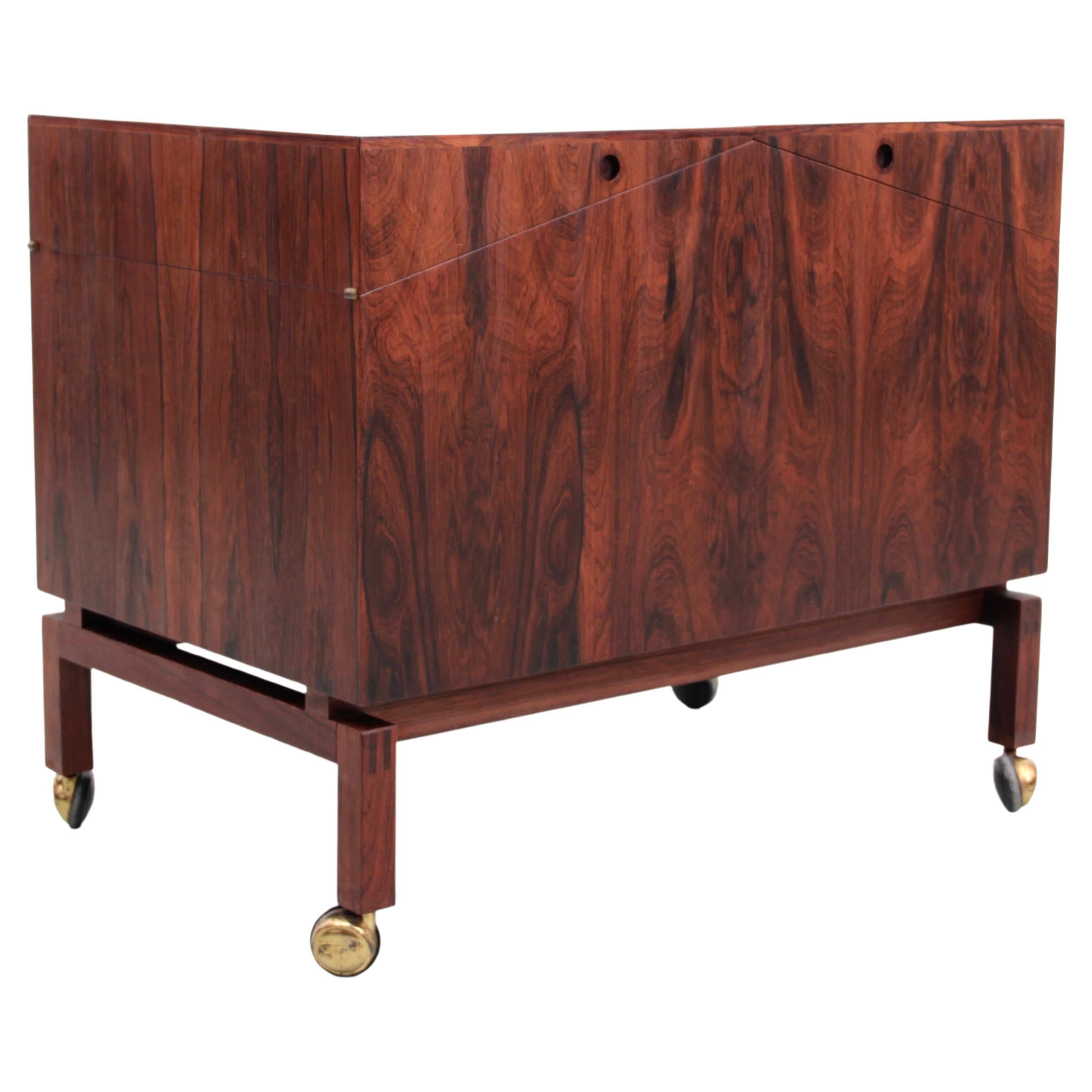 Mid-Century Modern Scandinavian Bar in Rosewood by Lief Alring For Sale