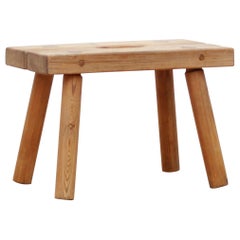 Mid-Century Modern Scandinavian Brutalist Stool