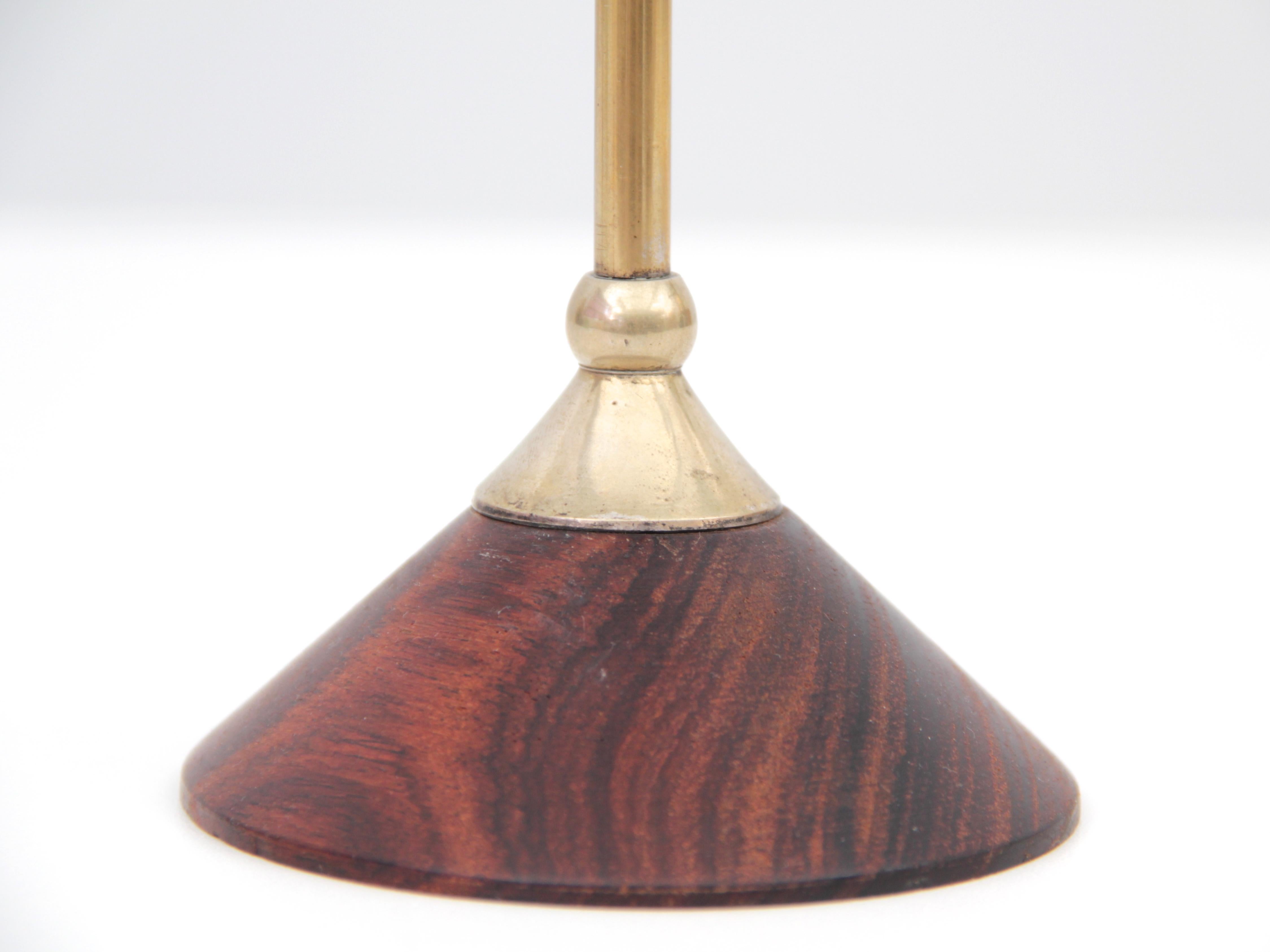 Rosewood Mid-Century Modern Scandinavian Candlesticks