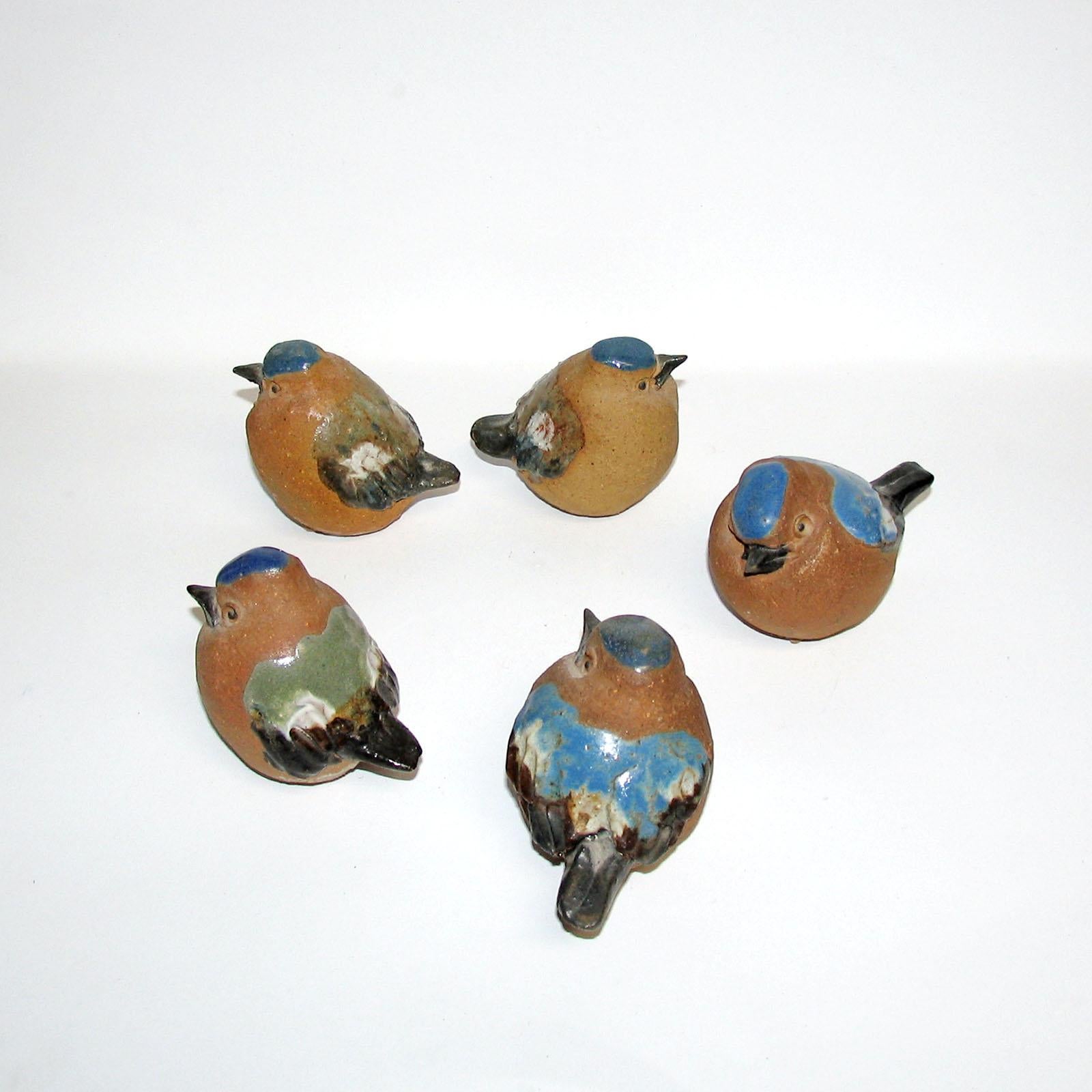 Mid-Century Modern Scandinavian Ceramic Birds Figurines, Sweden, 1960s 3