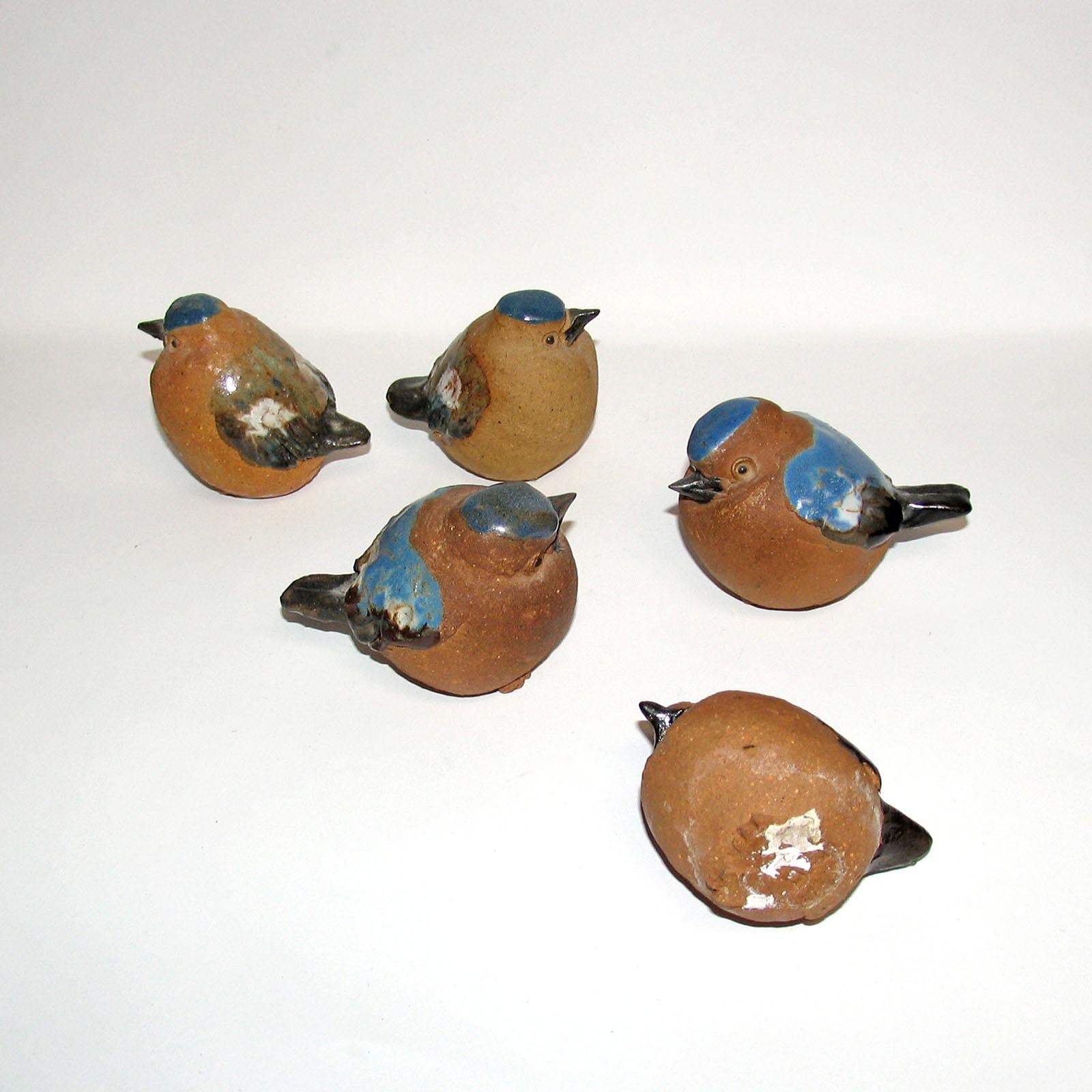 Mid-Century Modern Scandinavian Ceramic Birds Figurines, Sweden, 1960s 4