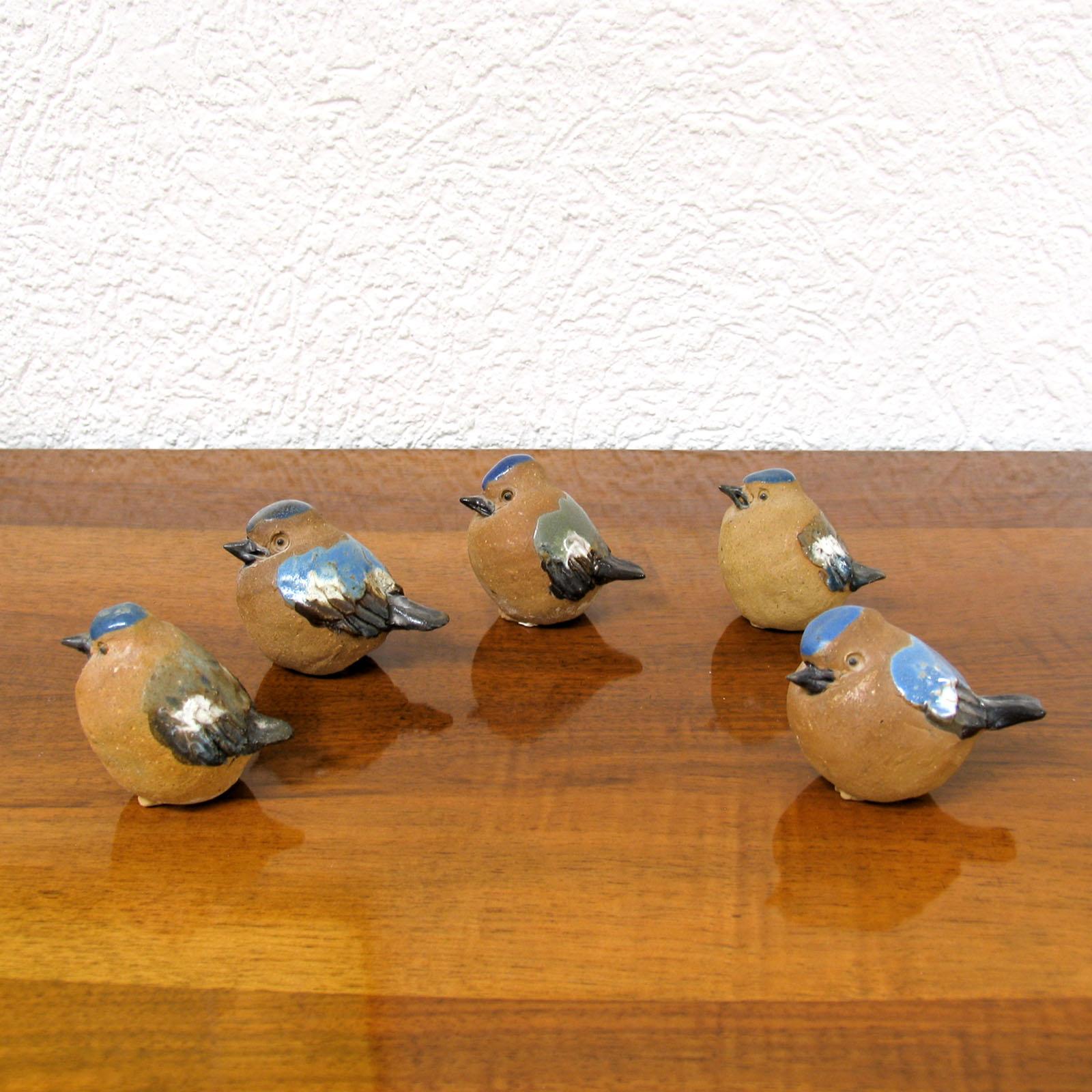 Swedish Mid-Century Modern Scandinavian Ceramic Birds Figurines, Sweden, 1960s