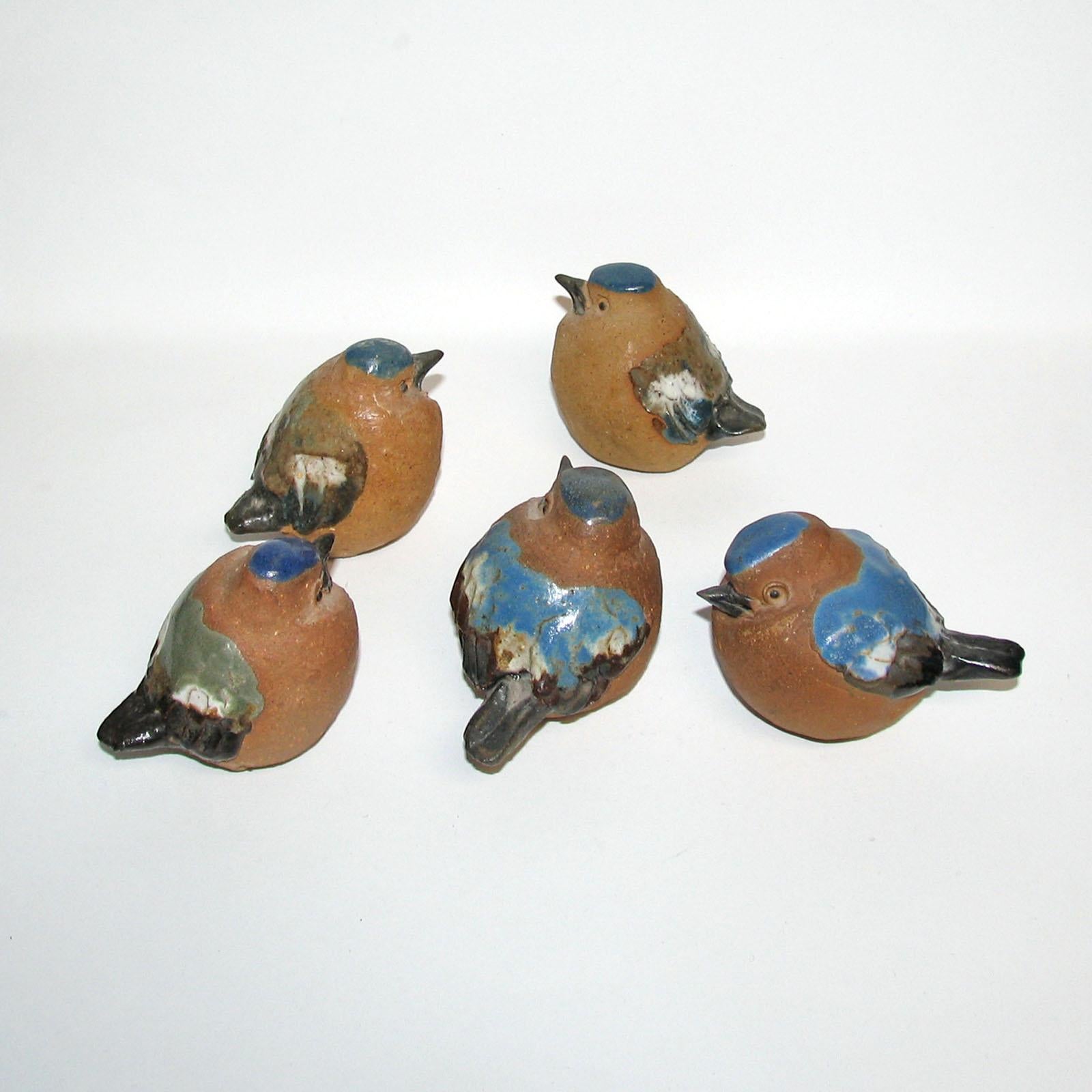 Mid-Century Modern Scandinavian Ceramic Birds Figurines, Sweden, 1960s 2