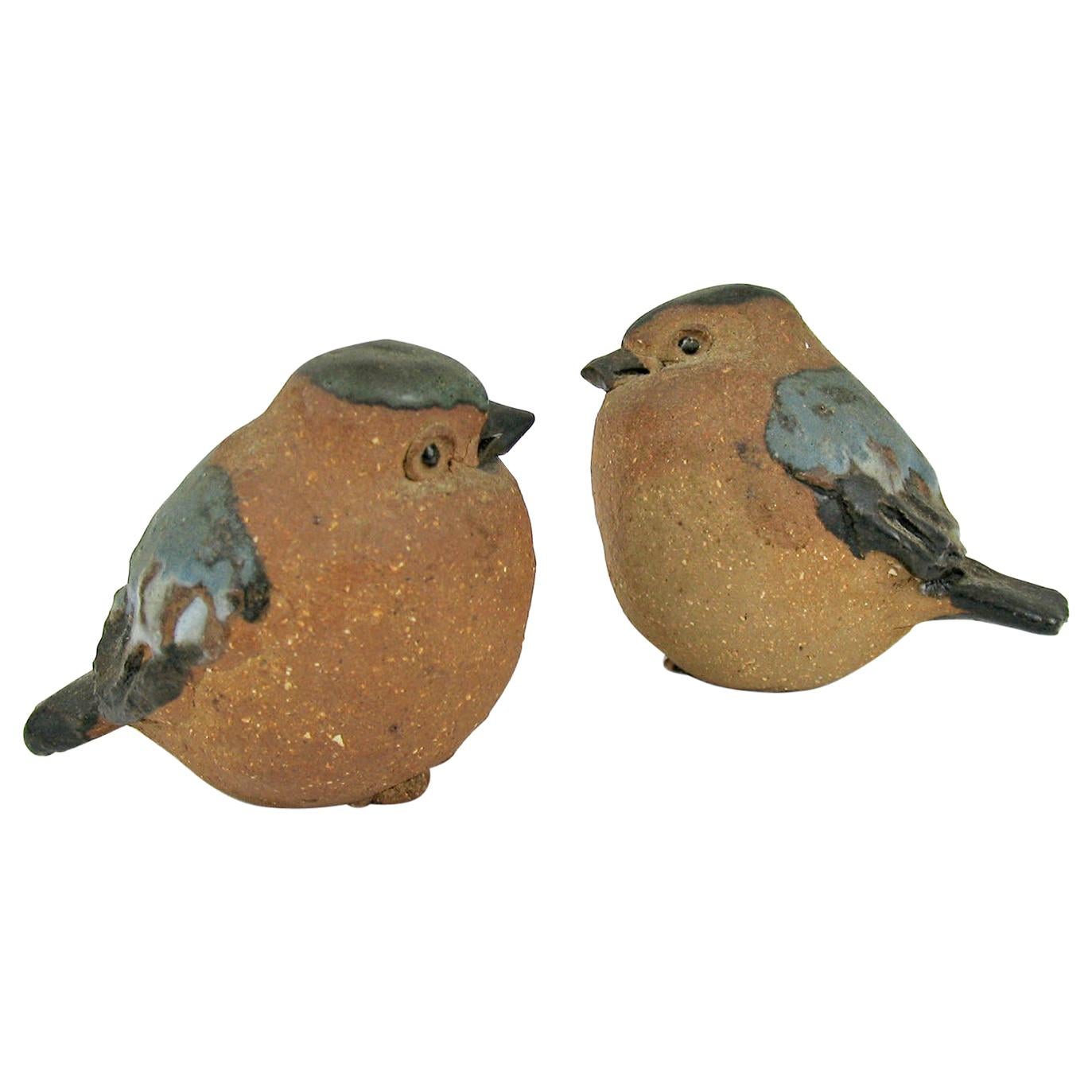 Mid-Century Modern Scandinavian Ceramic Birds Figurines, Sweden, 1960s