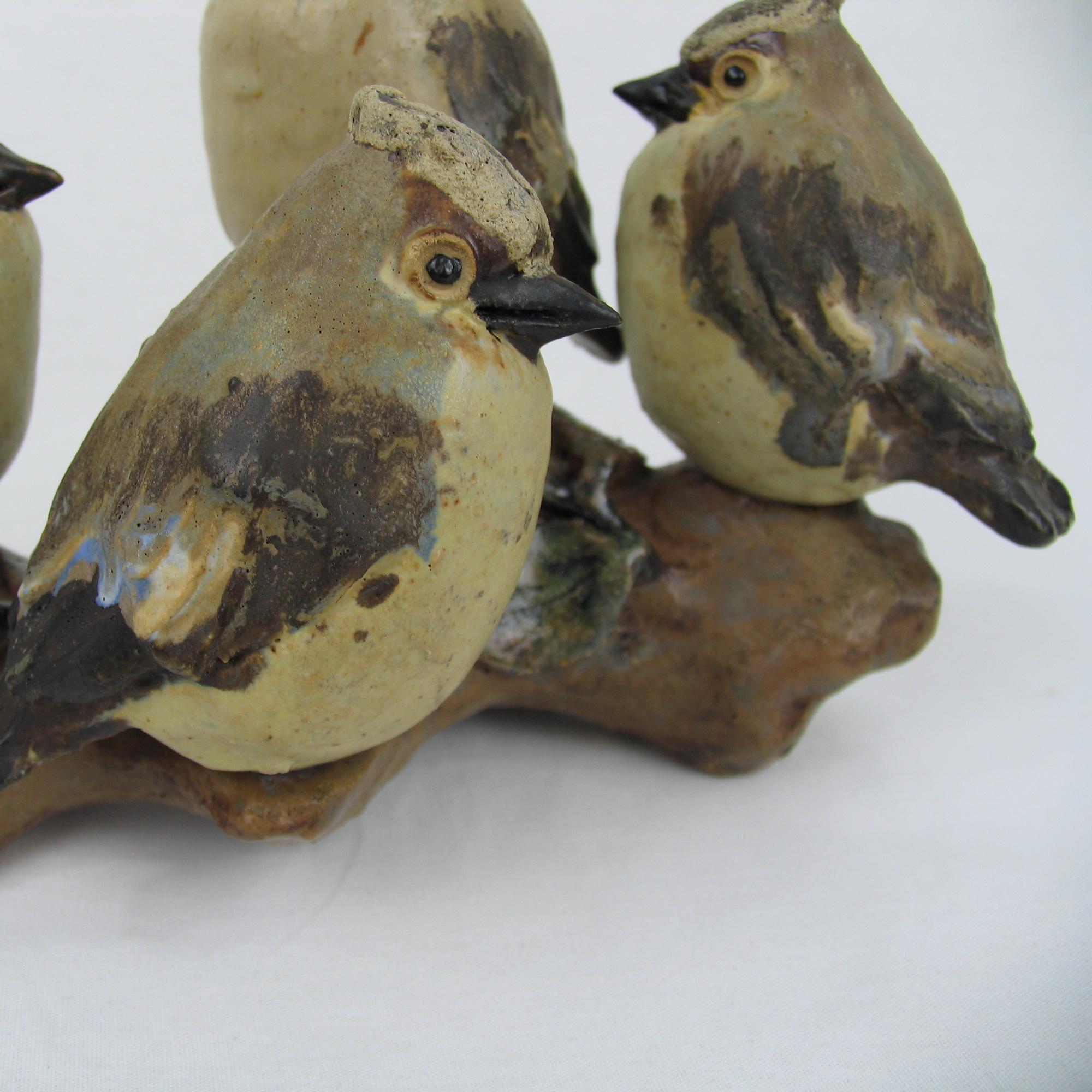 Mid-Century Modern Scandinavian Ceramic Birds Sculpture, Sweden, 1960s 3