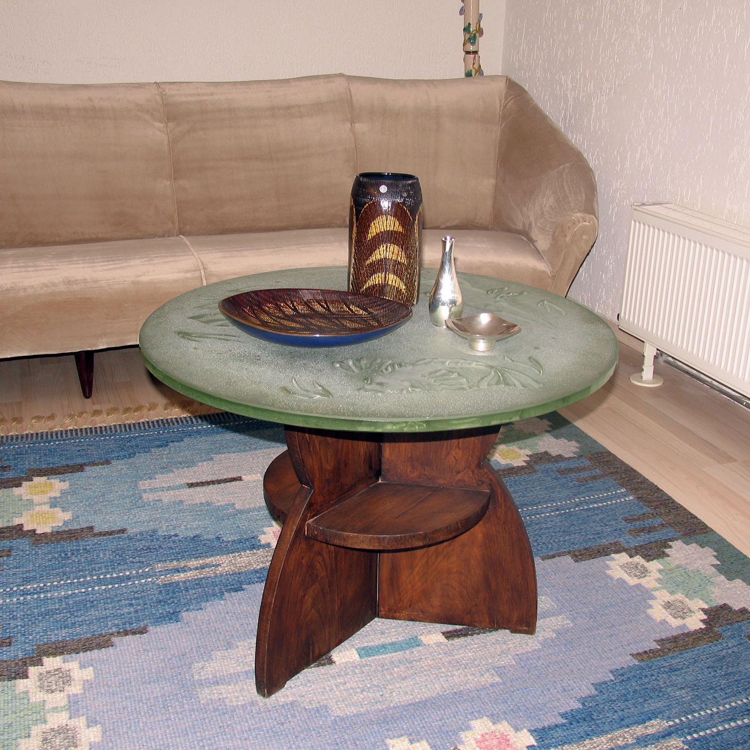 Glazed Mid-Century Modern Scandinavian Ceramic by Ingrid Atterberg for Upsala-Ekeby For Sale