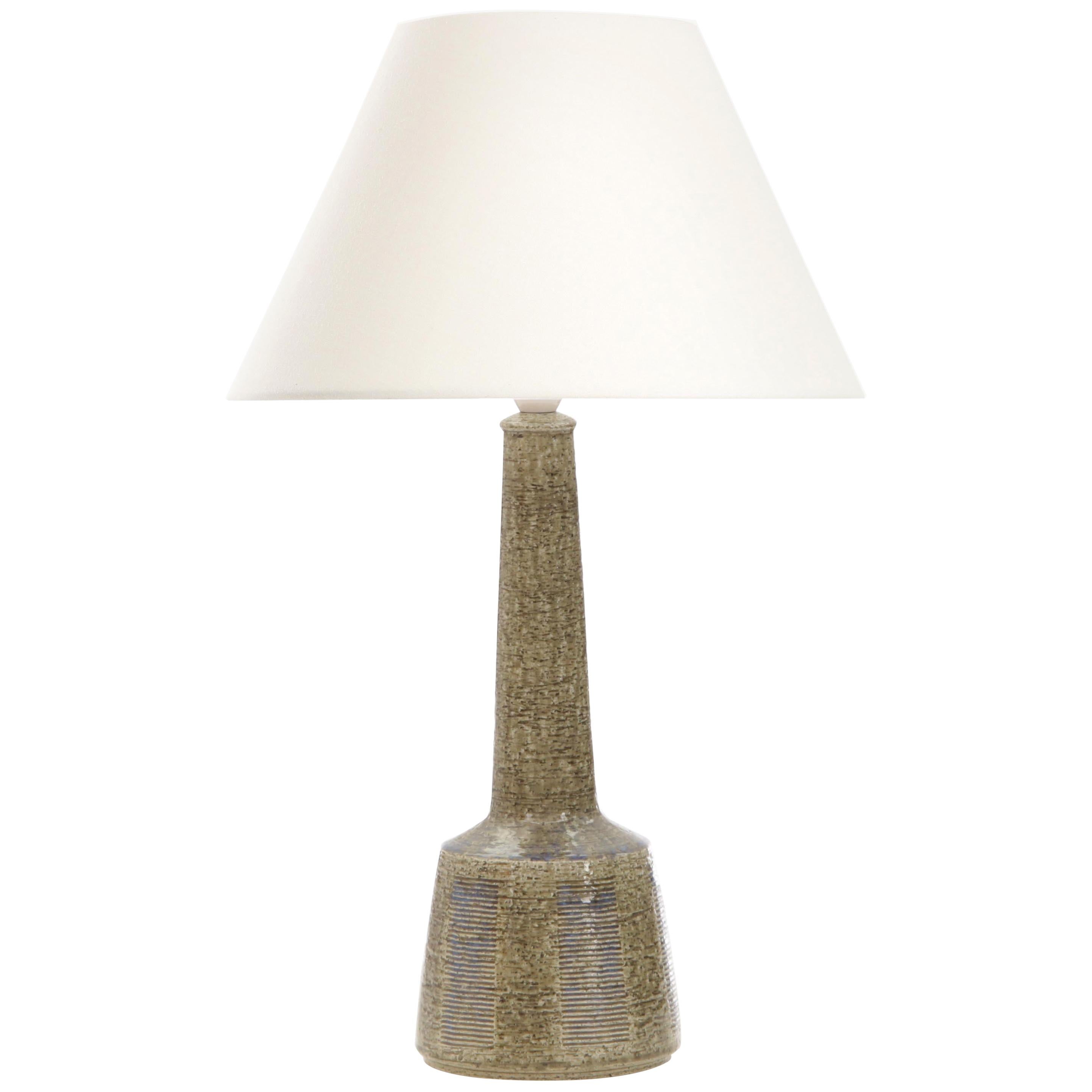 Mid-Century Modern Scandinavian Ceramic Palhus Lamp, Model Dl337 / D74 For Sale