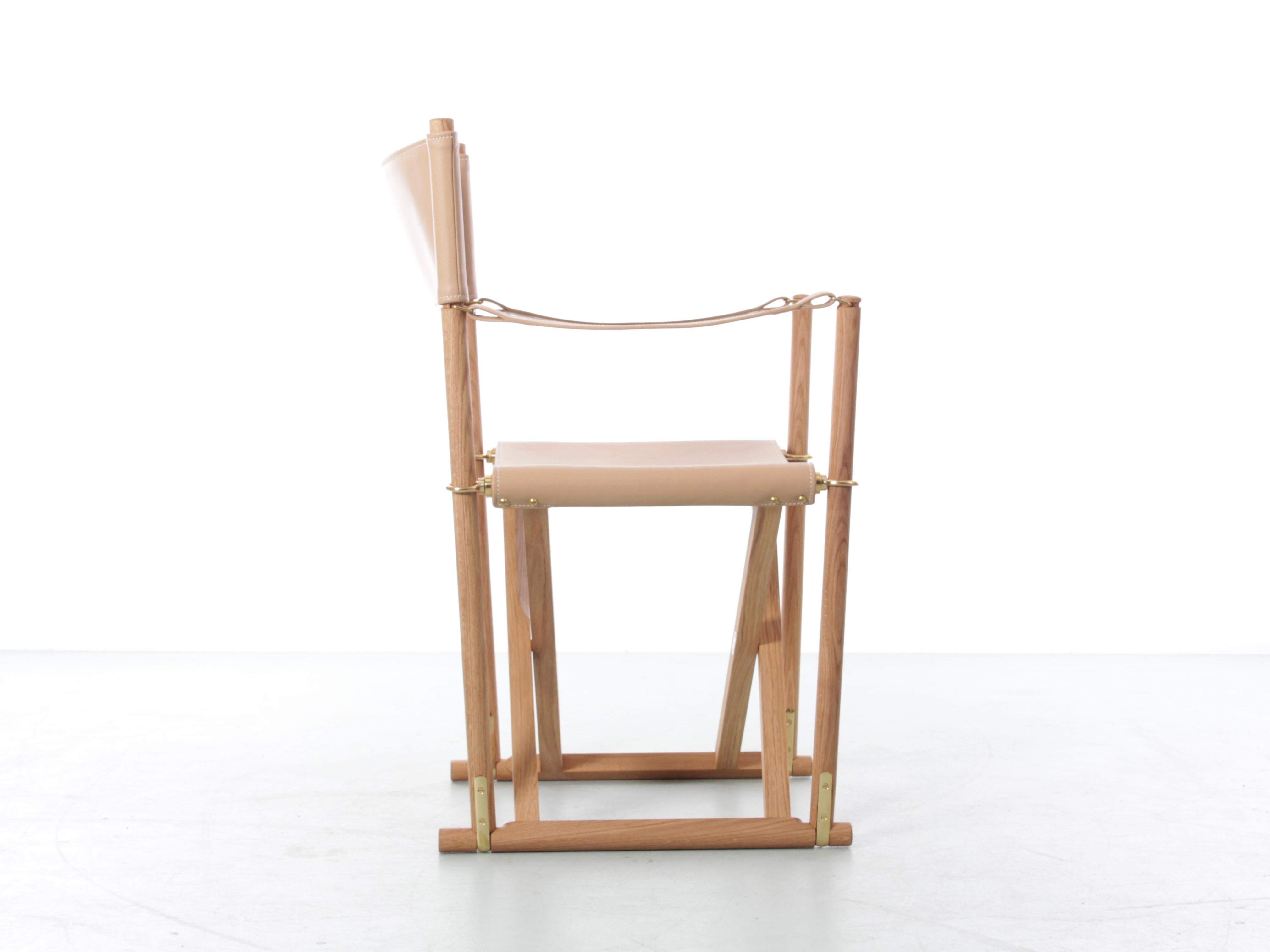 Mitte des Jahrhunderts  Moderner moderner skandinavischer Sessel mit Klappdeckel MK16 von Mogens Koch. Neues Produkt. (Skandinavische Moderne) im Angebot