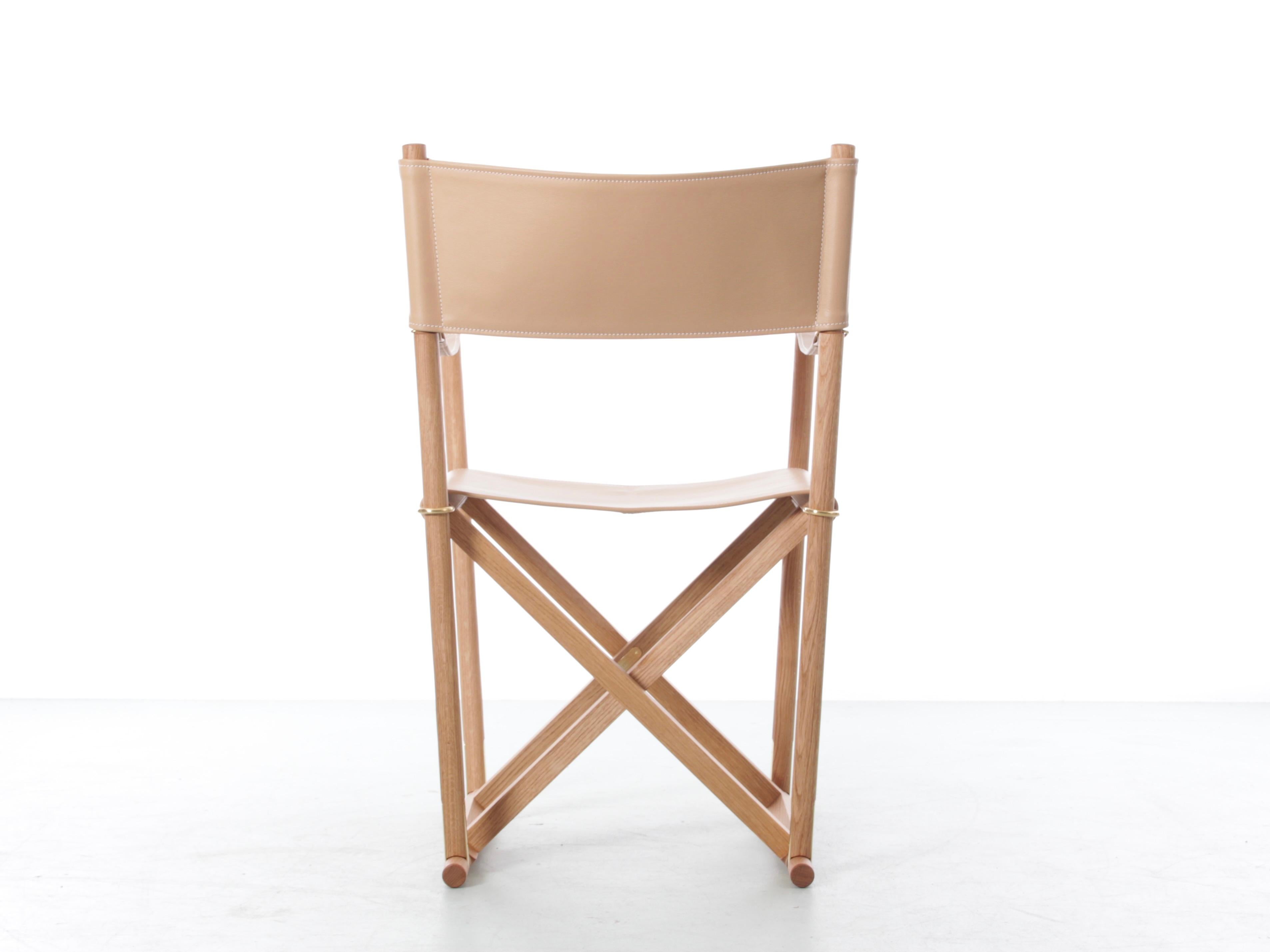 European Mid-Century  modern scandinavian chair Folding MK16 by Mogens Koch. New product. For Sale