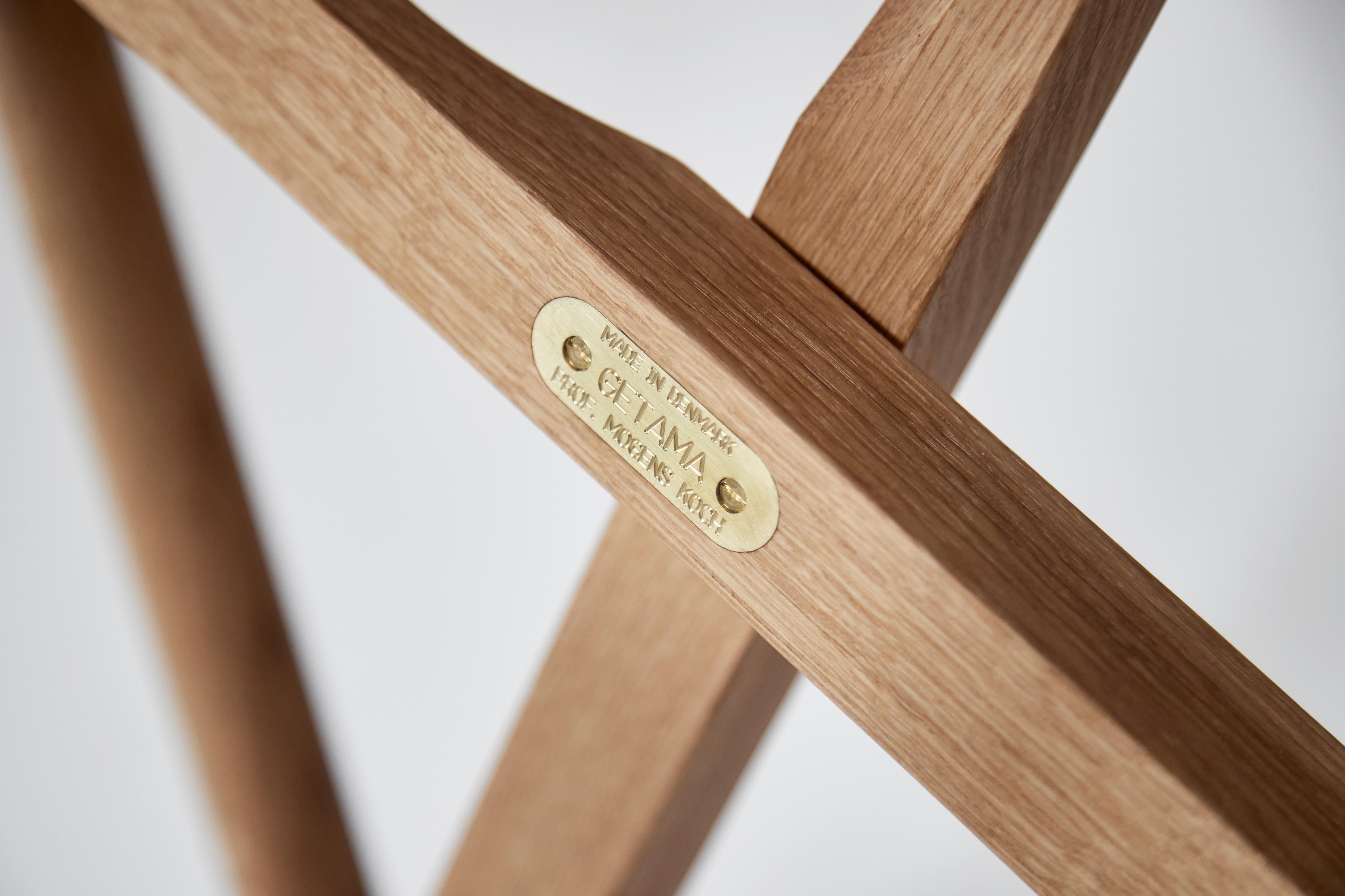Danish Mid-Century Modern Scandinavian Chair Folding MK16 by Mogens Koch, New Product For Sale
