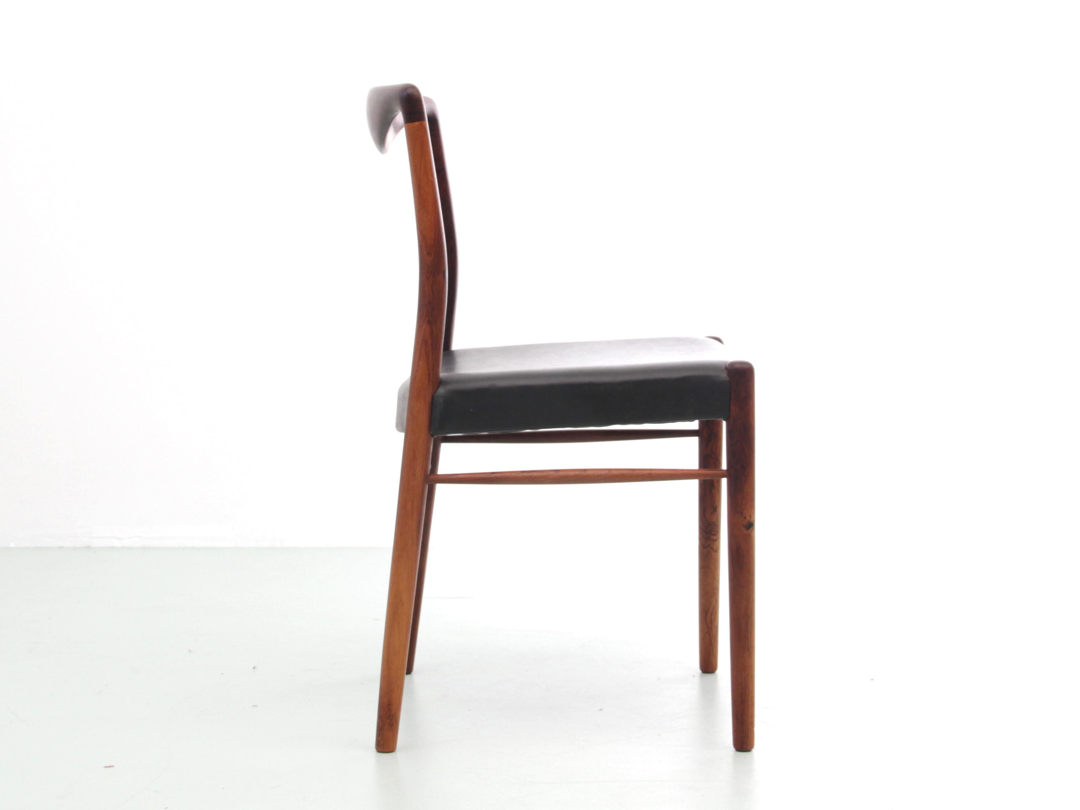 Scandinavian Modern Mid-Century Modern Scandinavian Chair in Rosewood by Kai Lyngfeldt-Larsen For Sale