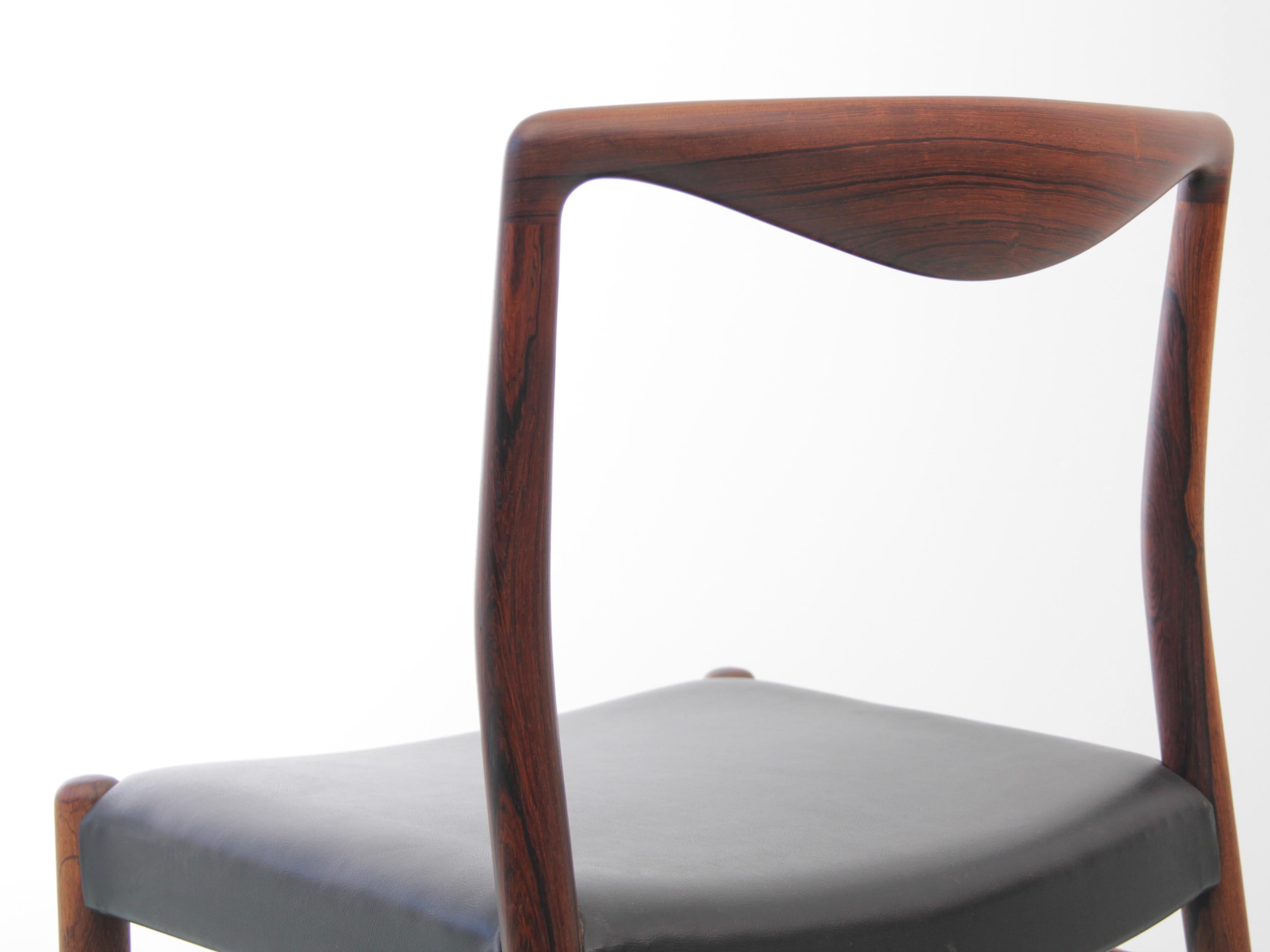 Mid-Century Modern Scandinavian Chair in Rosewood by Kai Lyngfeldt-Larsen For Sale 2
