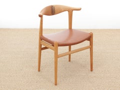 Mid-Century Modern Scandinavian Chair Model Cow Horn PP 505 by Hans Wegner