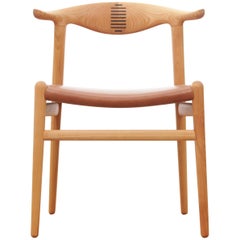 Mid-Century Modern Scandinavian Chair Model Cow Horn PP 505 by Hans Wegner