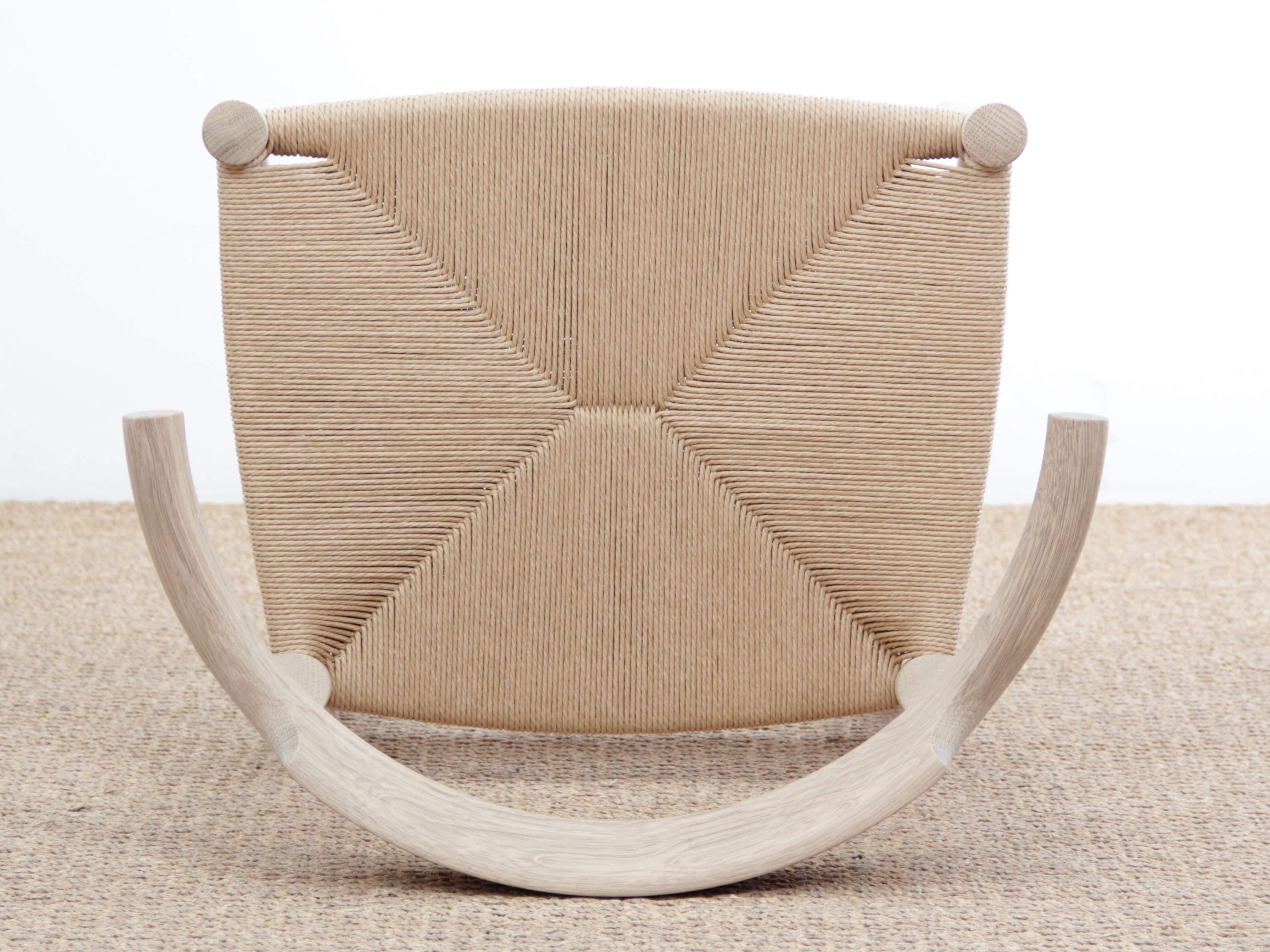Teak Mid-Century Modern Scandinavian Chair Model PP 68 by Hans Wegner For Sale
