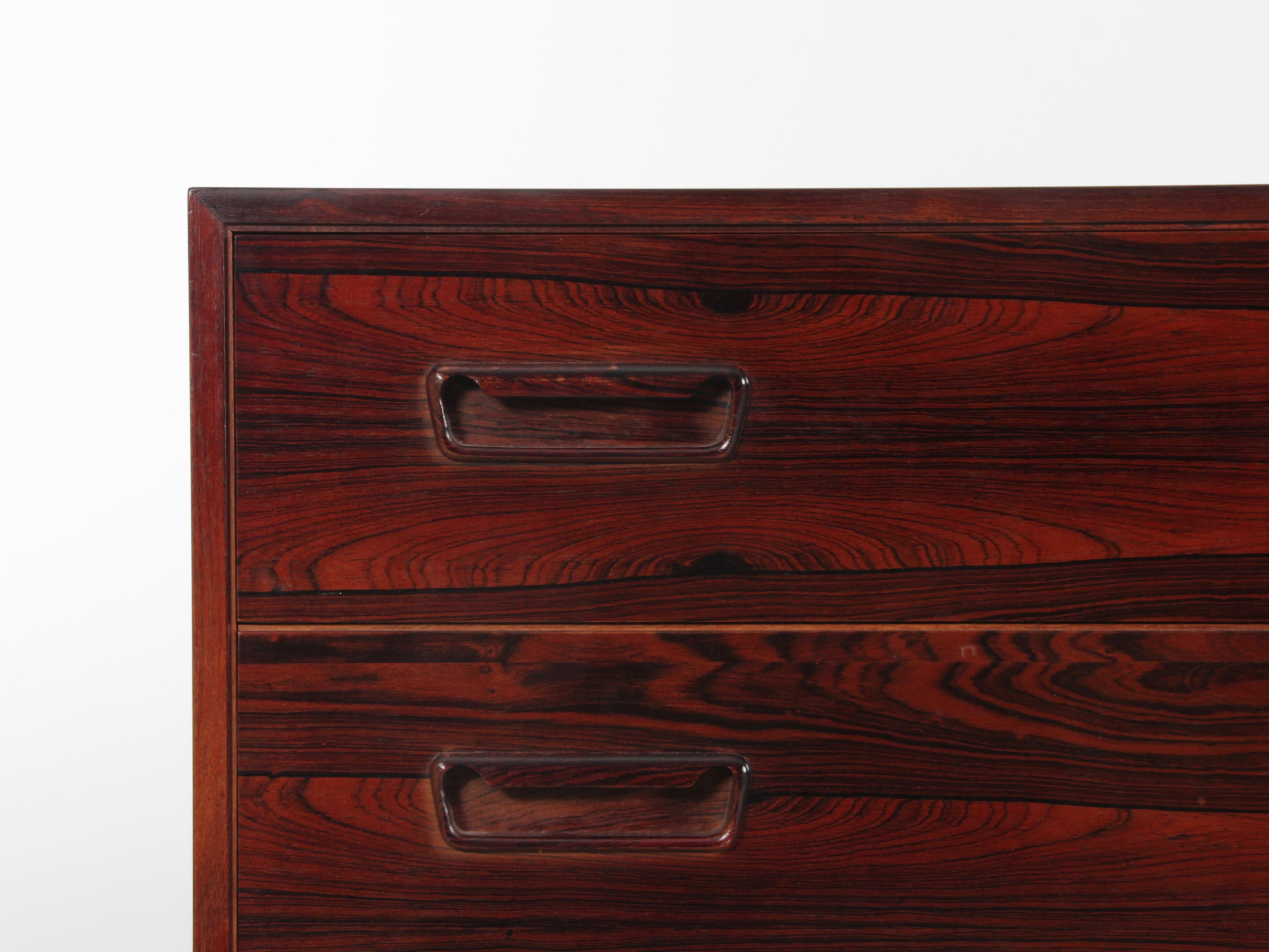 Mid-Century Modern Scandinavian Chest of Drawer in Rosewood by Iversen 4