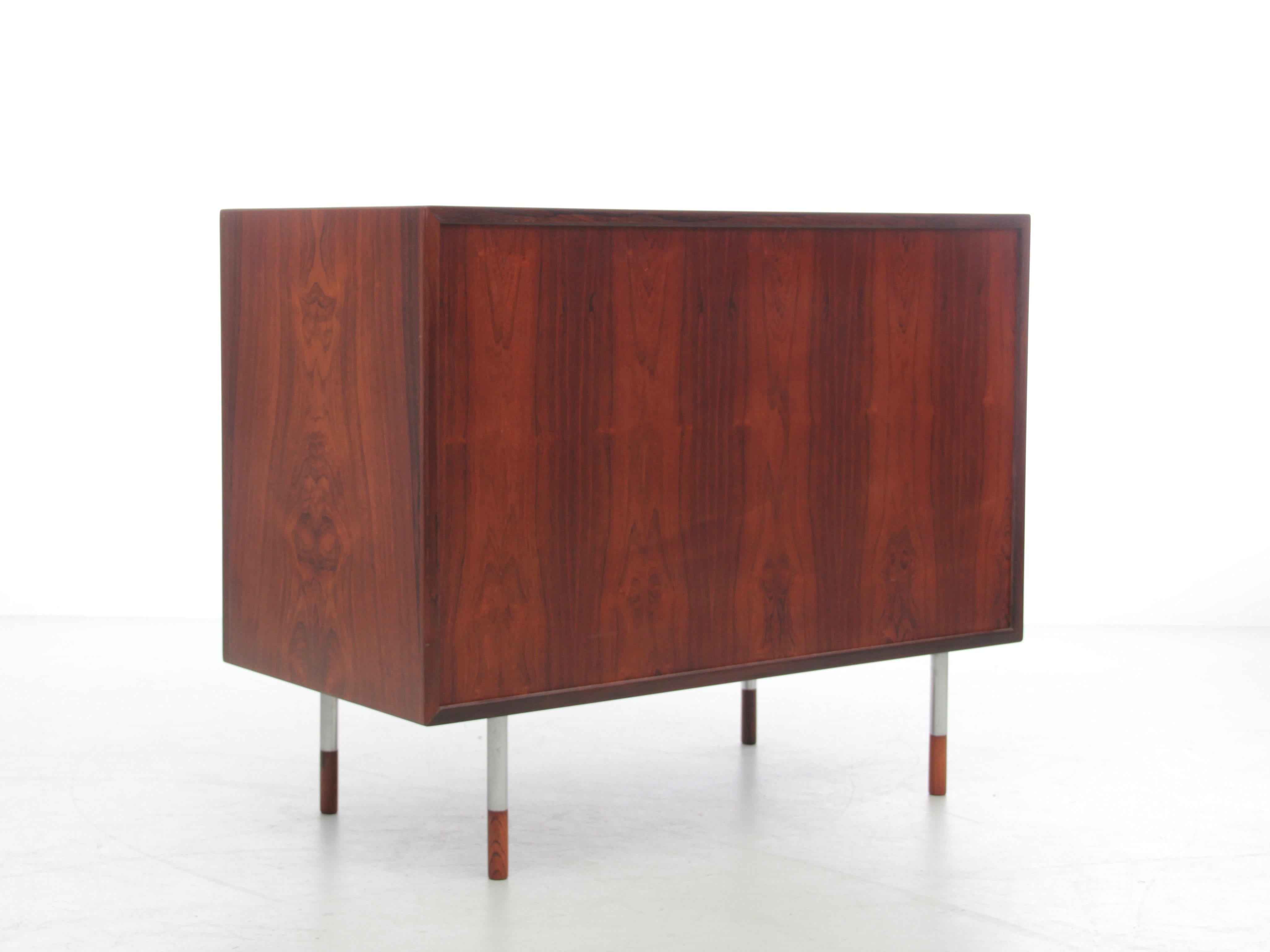 Mid-Century Modern Scandinavian Chest of Drawers in Rosewood by Arne Vodder In Good Condition For Sale In Courbevoie, FR