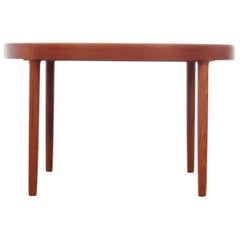 Mid-Century Modern Scandinavian Cirular Dining Table in Teak by Kofod Larsen