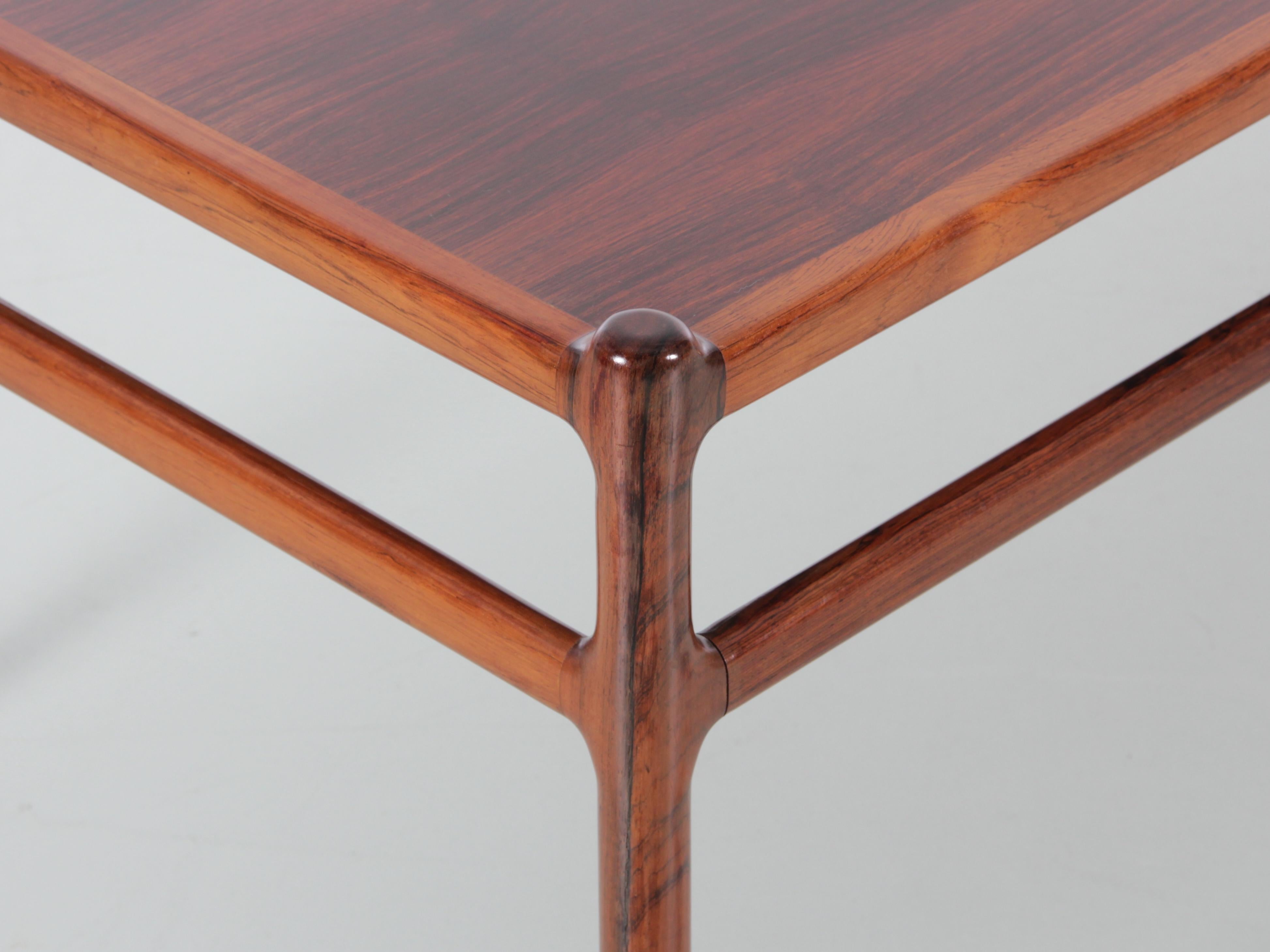 Mid-Century Modern Scandinavian Coffee Table in Rosewood by Henning Korch For Sale 1