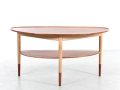 Mid-Century modern scandinavian coffeee table or side table in walnut