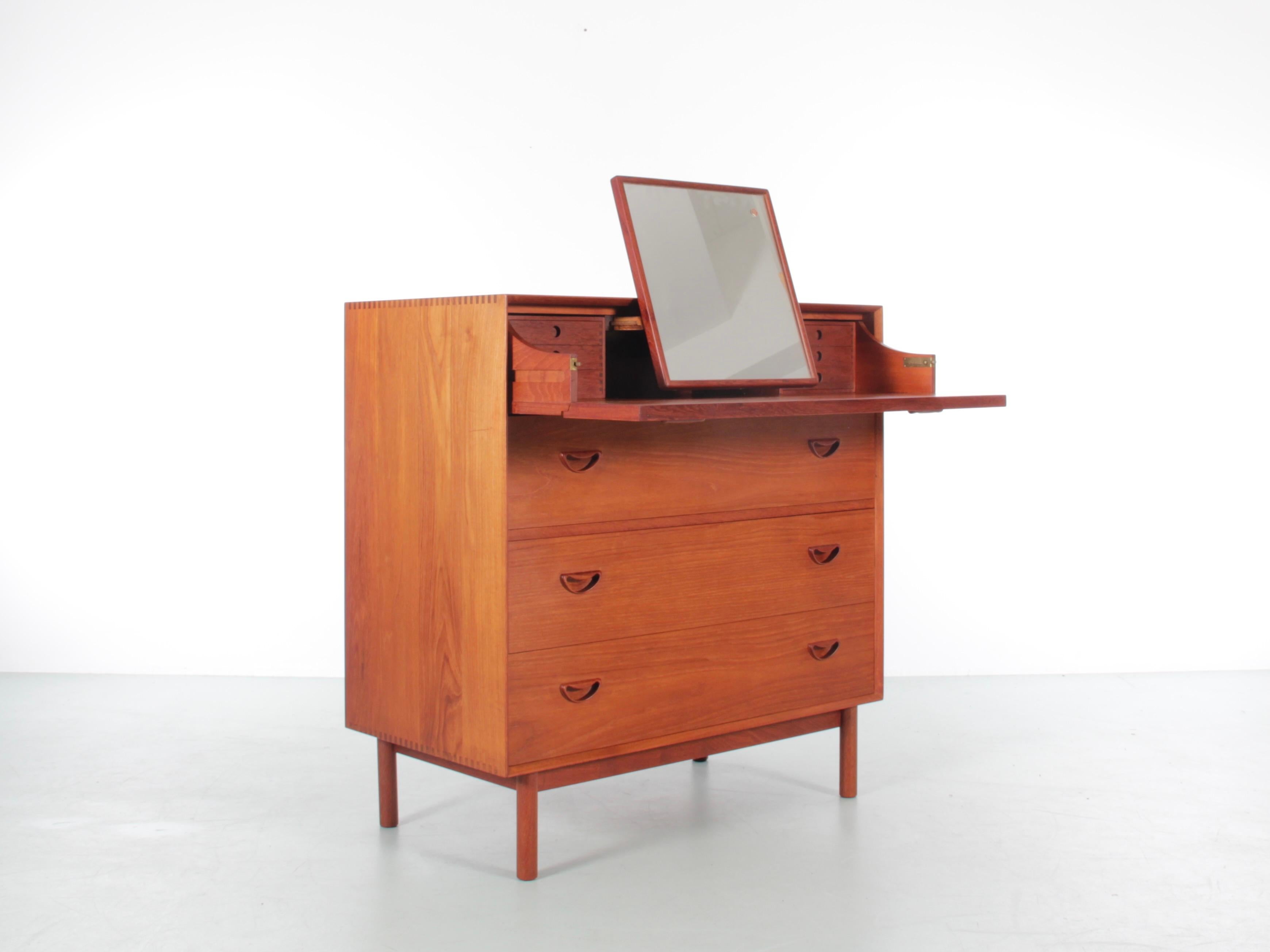 Mid-20th Century Mid-Century Modern Scandinavian Commode Dressing Table in Solid Teak
