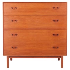 Retro Mid-Century Modern Scandinavian Commode Dressing Table in Solid Teak