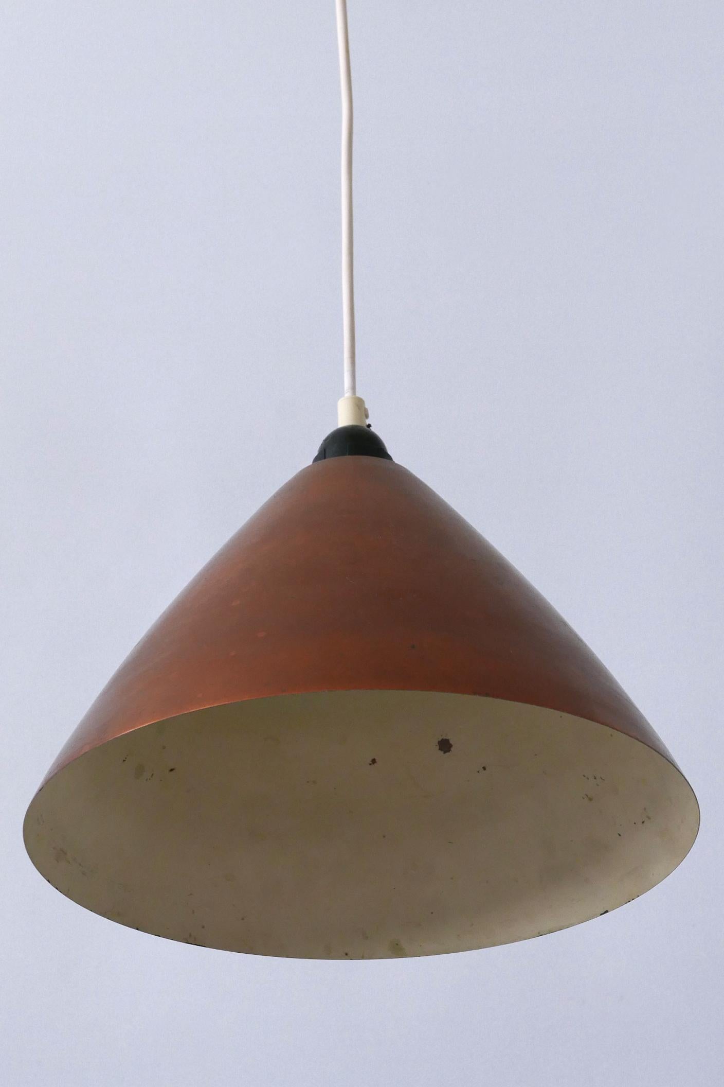 Lámpara Colgante o Lámpara Colgante de Cobre Escandinava Moderna de Mediados de Siglo  1960s en venta 7