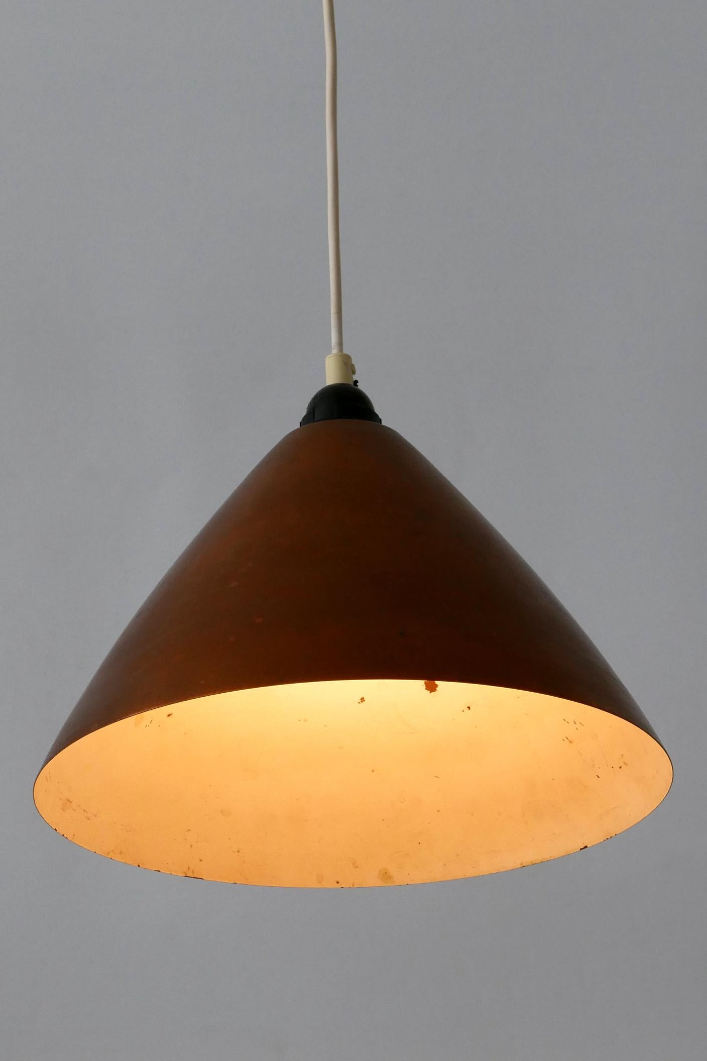 Lámpara Colgante o Lámpara Colgante de Cobre Escandinava Moderna de Mediados de Siglo  1960s en venta 8