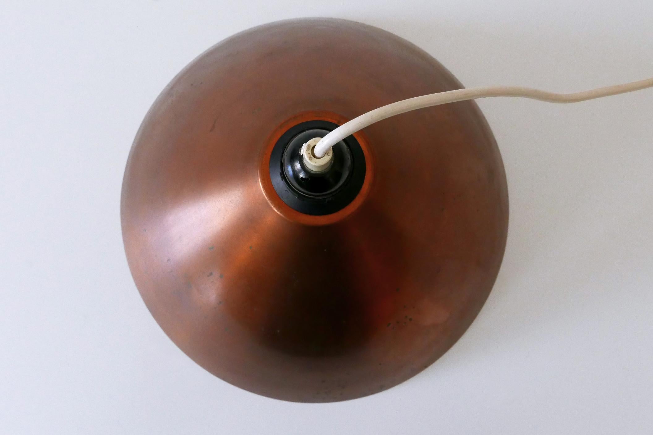 Lámpara Colgante o Lámpara Colgante de Cobre Escandinava Moderna de Mediados de Siglo  1960s en venta 12