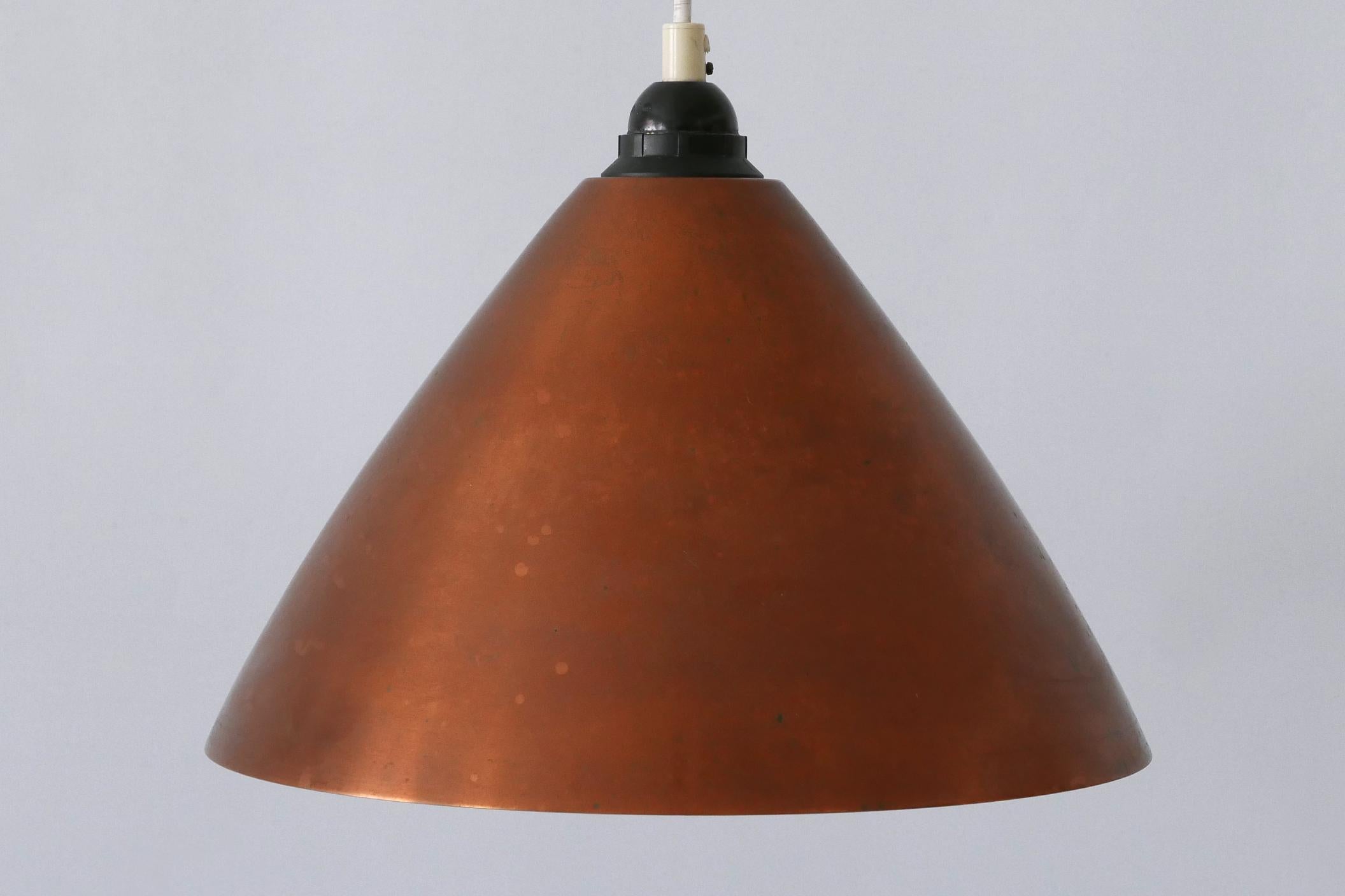 Lámpara Colgante o Lámpara Colgante de Cobre Escandinava Moderna de Mediados de Siglo  1960s Moderno de mediados de siglo en venta