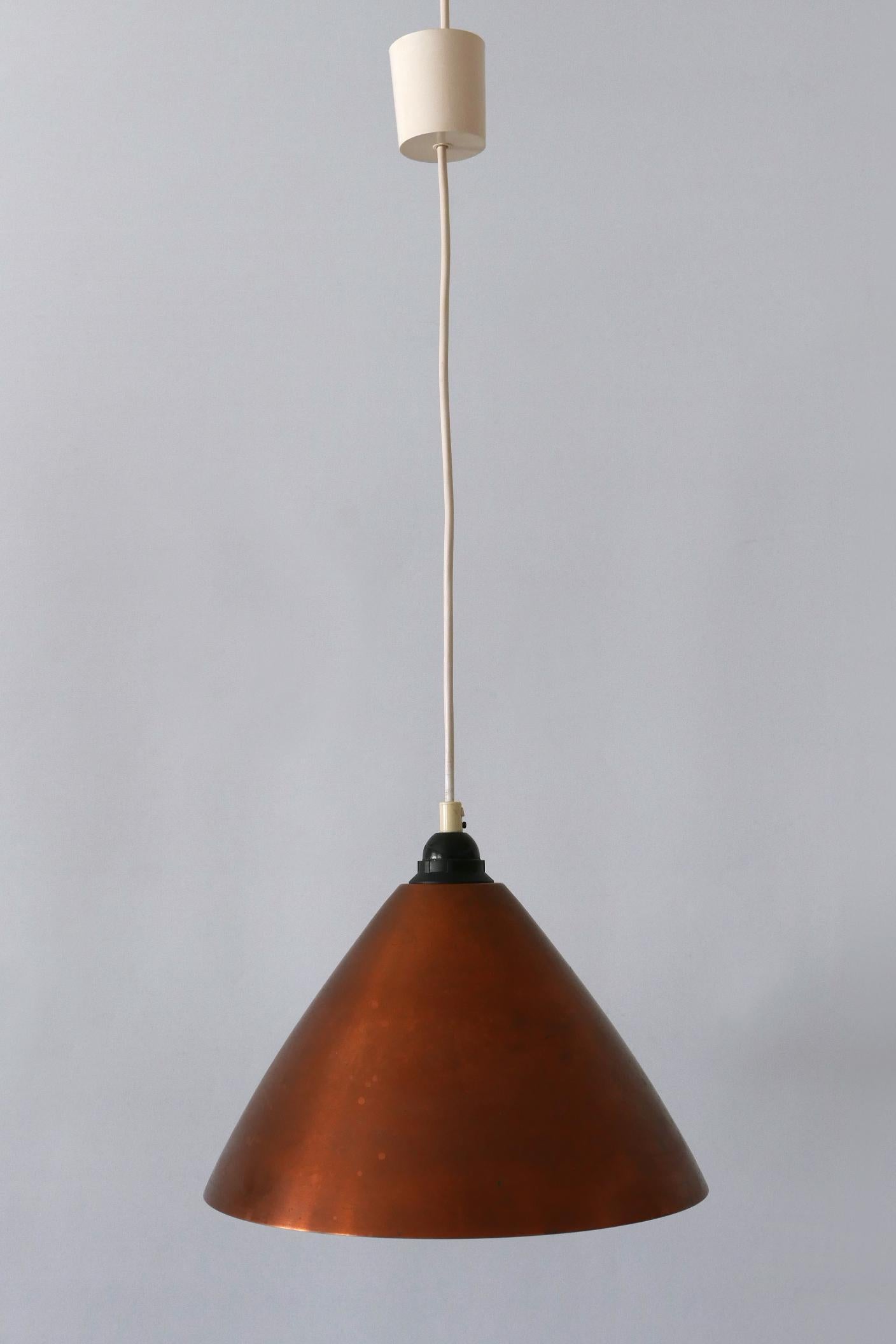 Lámpara Colgante o Lámpara Colgante de Cobre Escandinava Moderna de Mediados de Siglo  1960s Escandinavo en venta