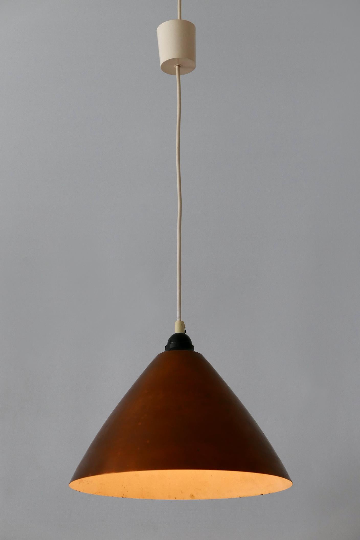 Lámpara Colgante o Lámpara Colgante de Cobre Escandinava Moderna de Mediados de Siglo  1960s en Bueno estado para la venta en Munich, DE