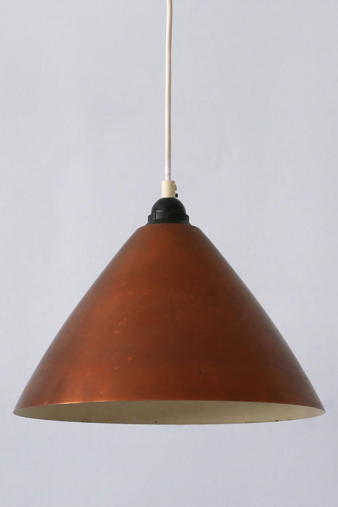 Lámpara Colgante o Lámpara Colgante de Cobre Escandinava Moderna de Mediados de Siglo  1960s en venta 2