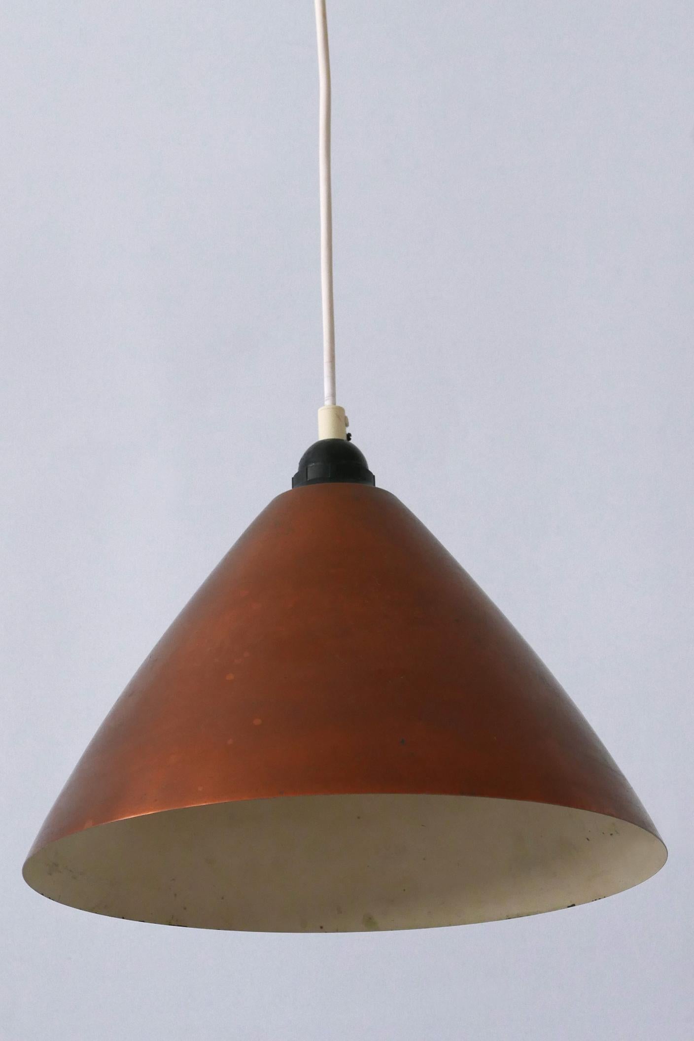 Lámpara Colgante o Lámpara Colgante de Cobre Escandinava Moderna de Mediados de Siglo  1960s en venta 3