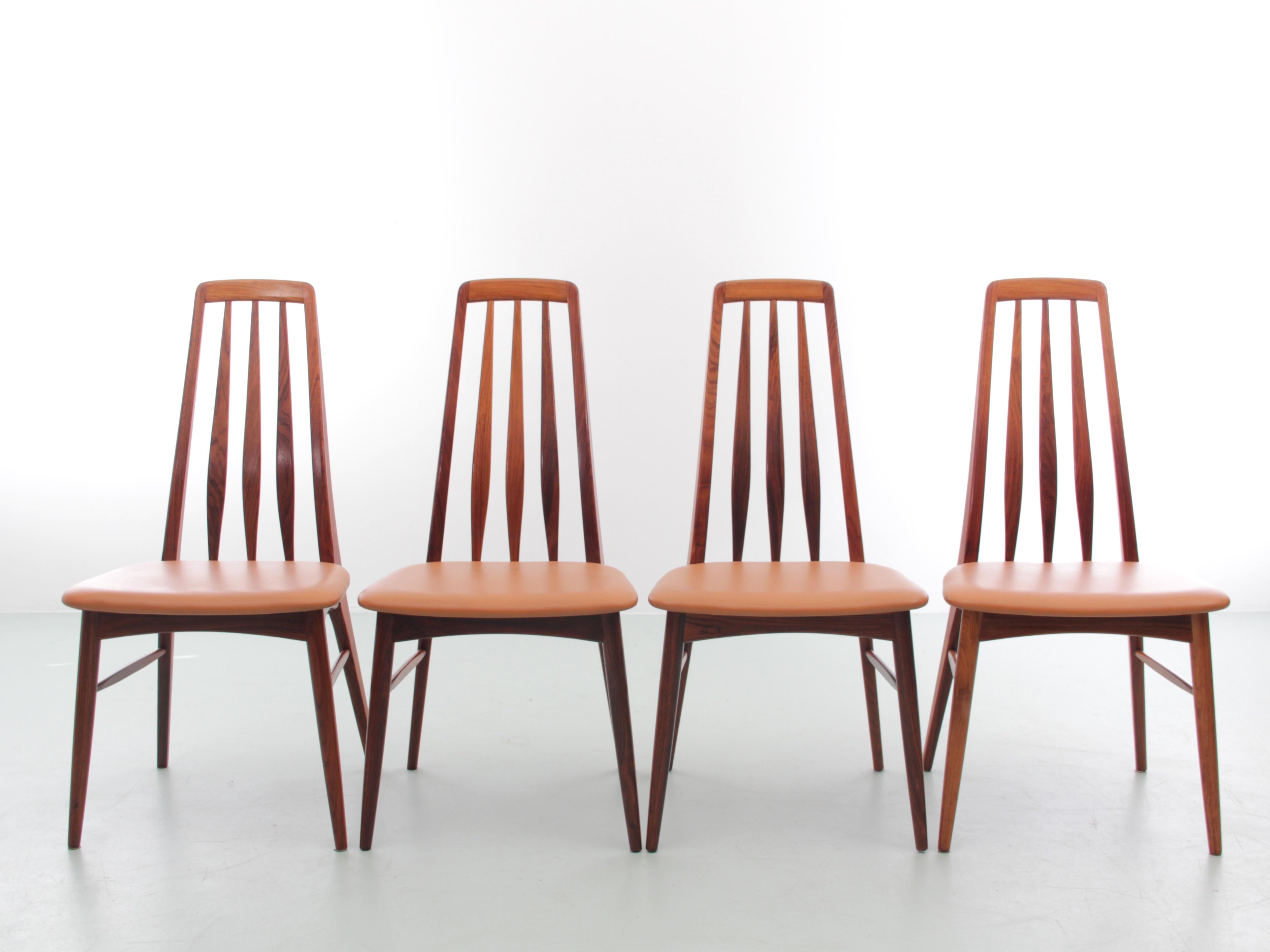 Scandinavian Modern Mid-Century Modern Scandinavian Danish Set of 4 Chairs and 2 Armchairs For Sale