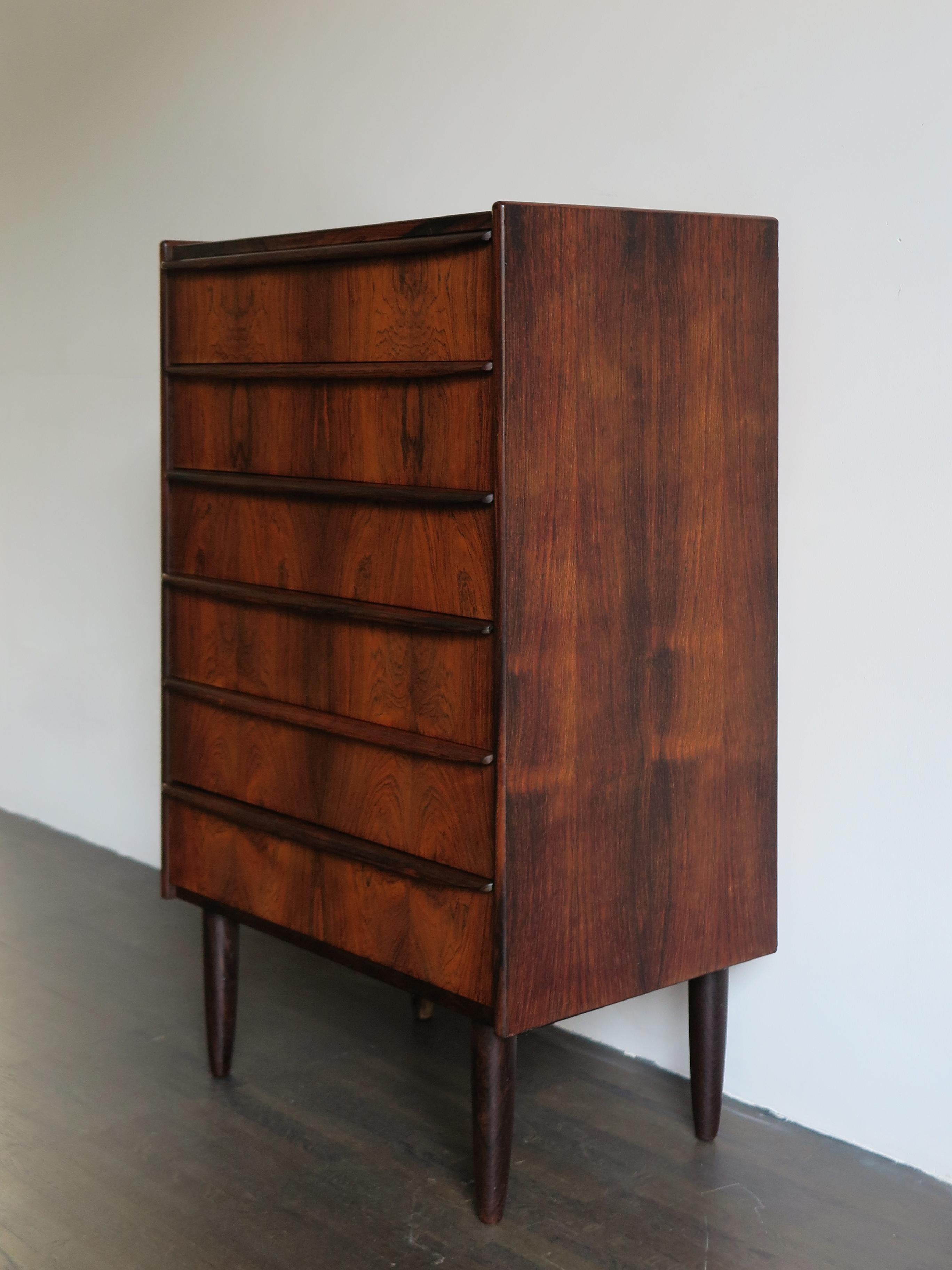 modern dark wood chest of drawers
